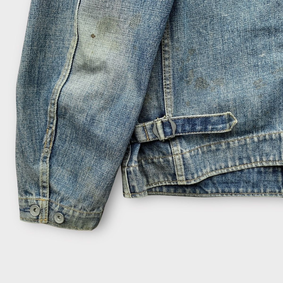 Uniqlo VINTAGE DISTRESSED UNIQLO DETROIT DENIM WORK JACKET Size US L / EU 52-54 / 3 - 9 Thumbnail