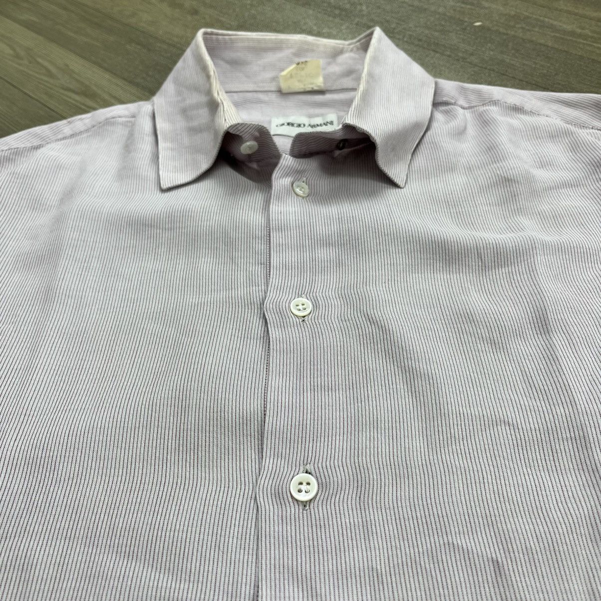 Giorgio Armani Vintage Giorgio Armani Collezioni Luxury Long Sleeve Shirt Size US L / EU 52-54 / 3 - 3 Thumbnail