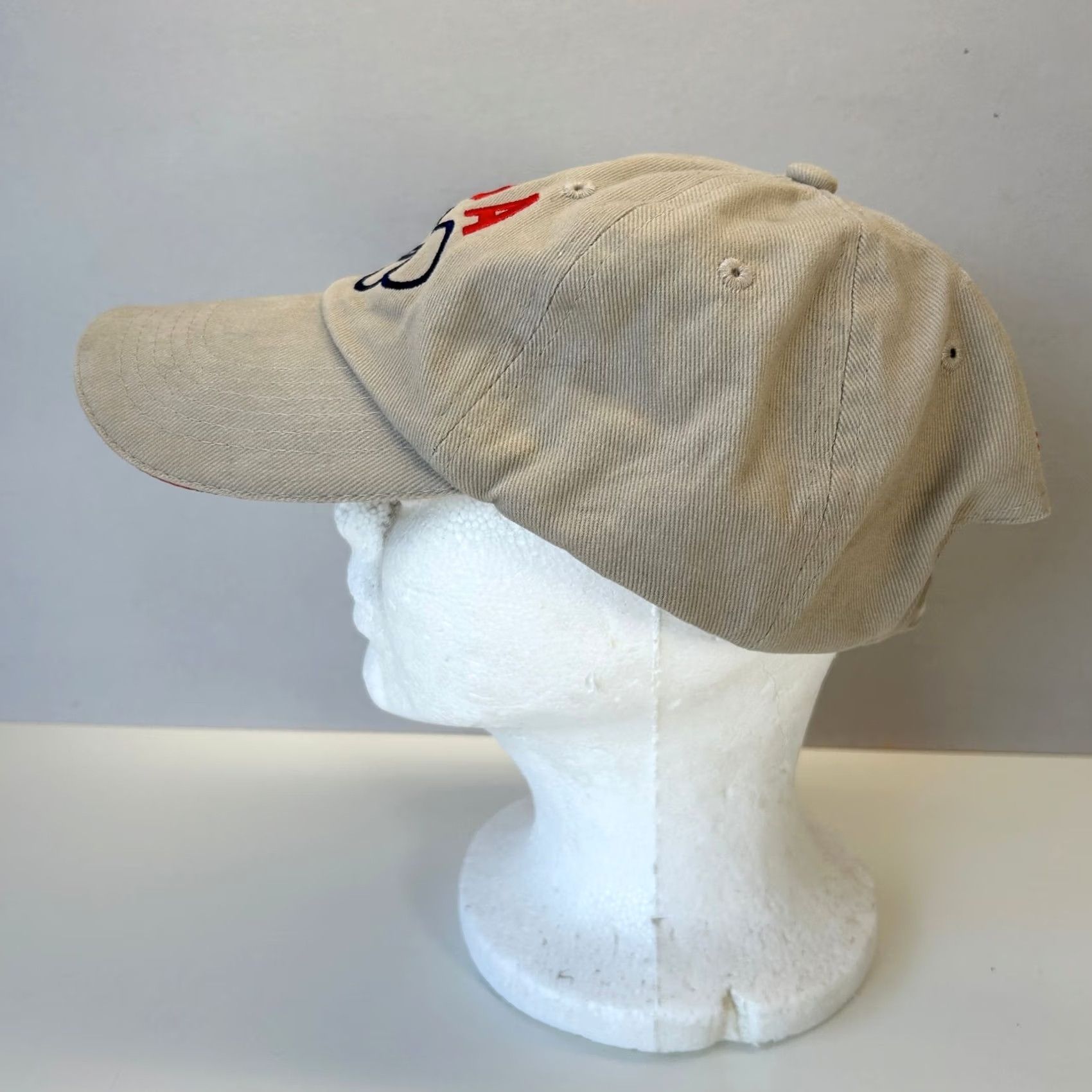Vintage VINTAGE Nike Shirt Mens Beige USA Olympics Hat Strapback Dad 5 Rings American Flag Bill Mat Hat Size ONE SIZE - 6 Thumbnail