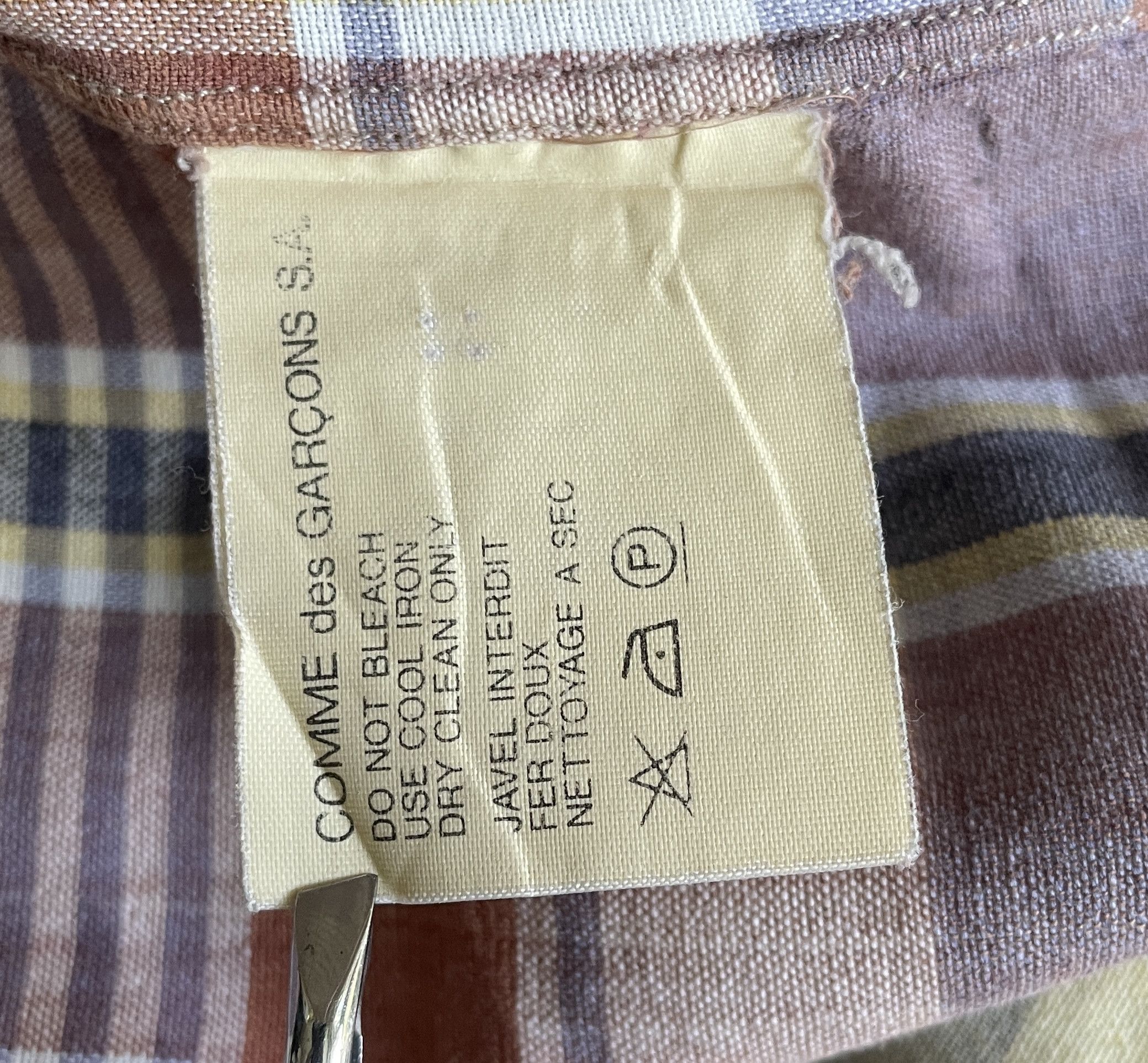 Comme des Garcons COMME des GARCONS Tartan Shirt Dry Clean Only Size US XXS / EU 40 - 6 Thumbnail