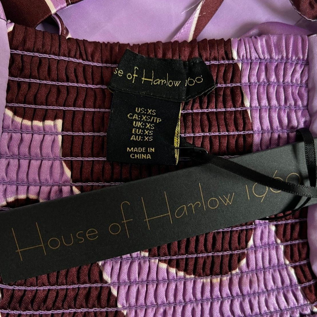 House of Harlow House of Harlow 1960 Satin Printed Cropped Camisole Top XS Size XS / US 0-2 / IT 36-38 - 6 Thumbnail