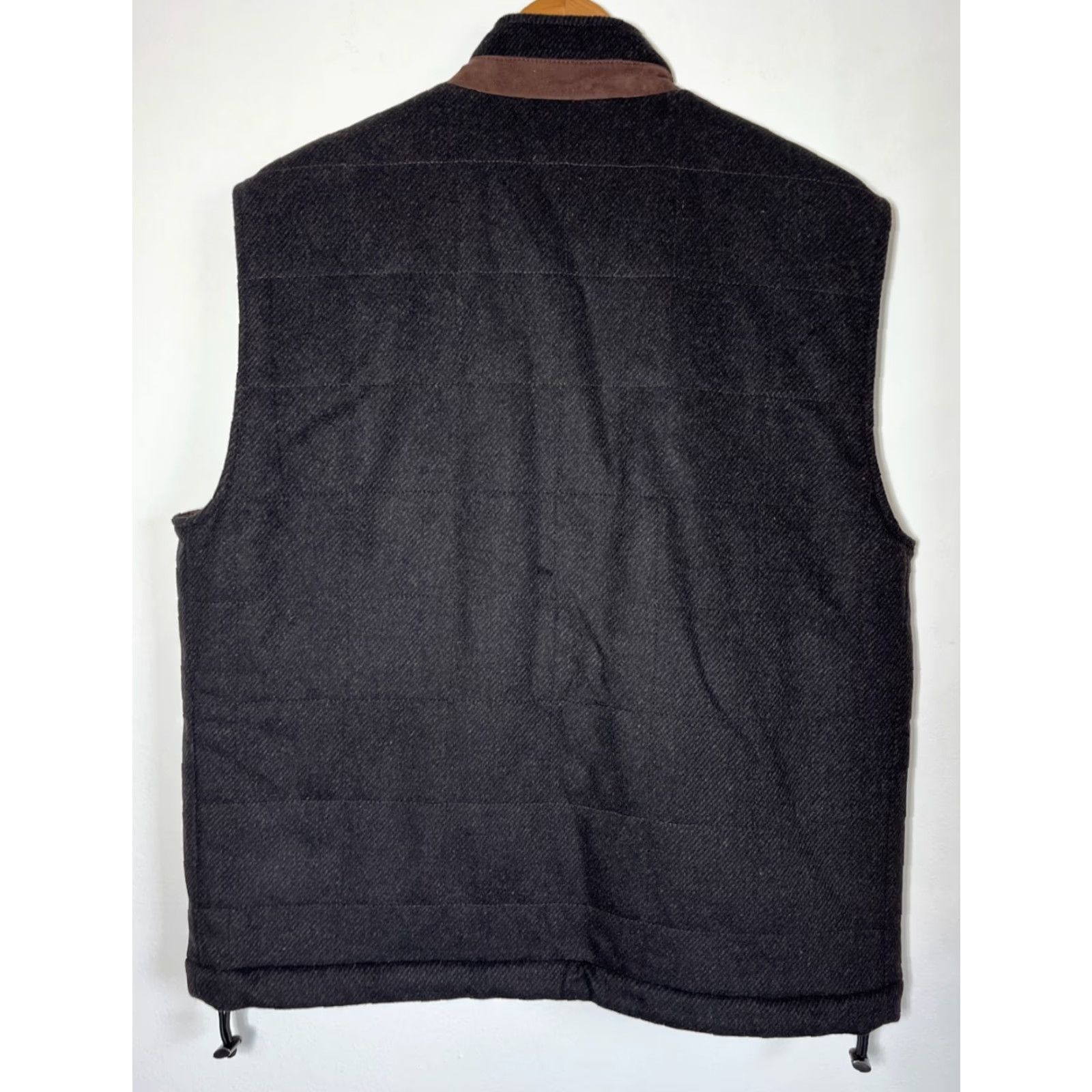 Robert Talbott VINTAGE Robert Talbott Mariposa Vest Wool Cashmere Full Zip Mens M Brown Solid City Classic Designer Size US M / EU 48-50 / 2 - 2 Thumbnail