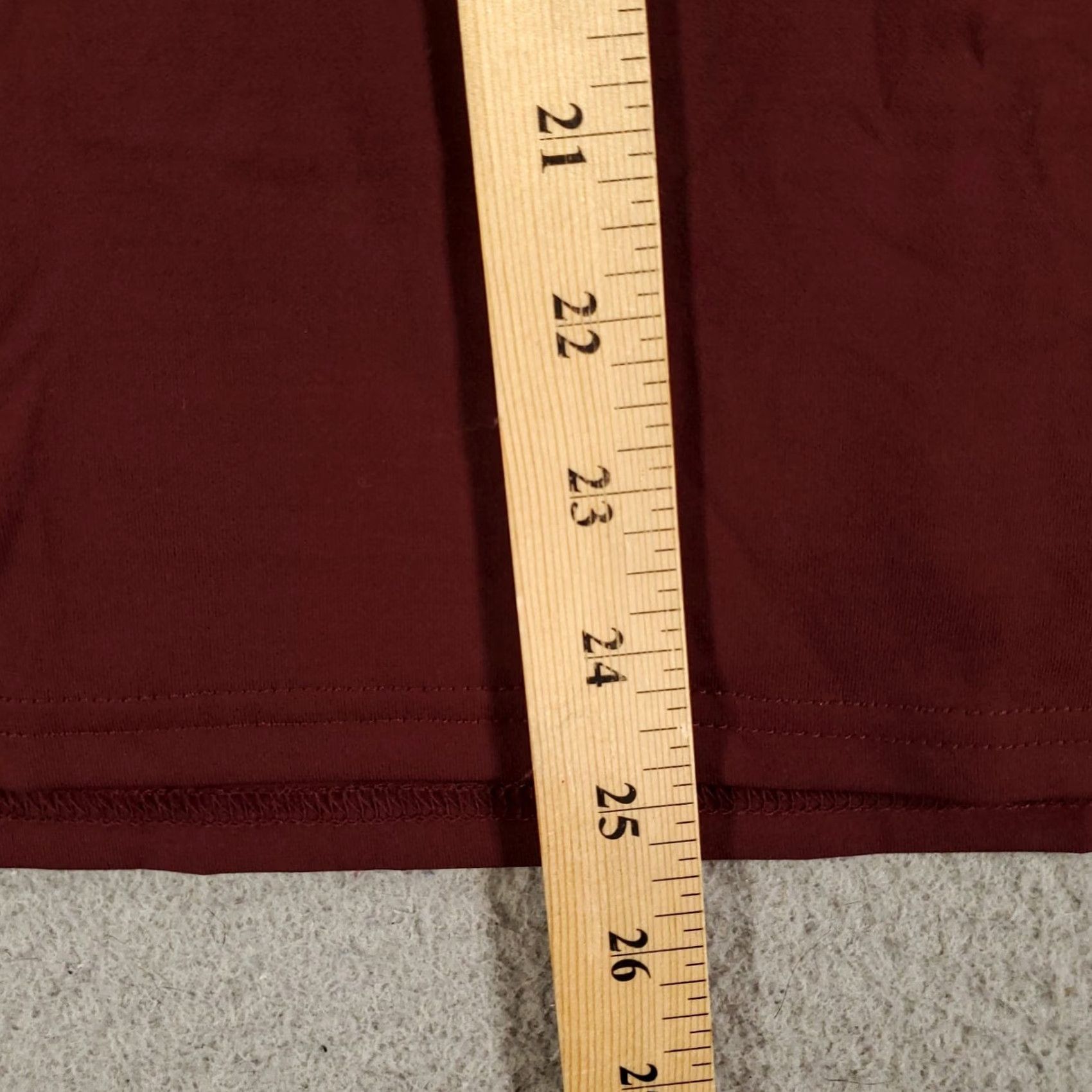 Vintage New Womens Skirt 1X Burgundy Pencil Pull On Stretch Comfort Lined NWT Ashro Kadence Vintage: No Size 40" / US 18 - 3 Thumbnail