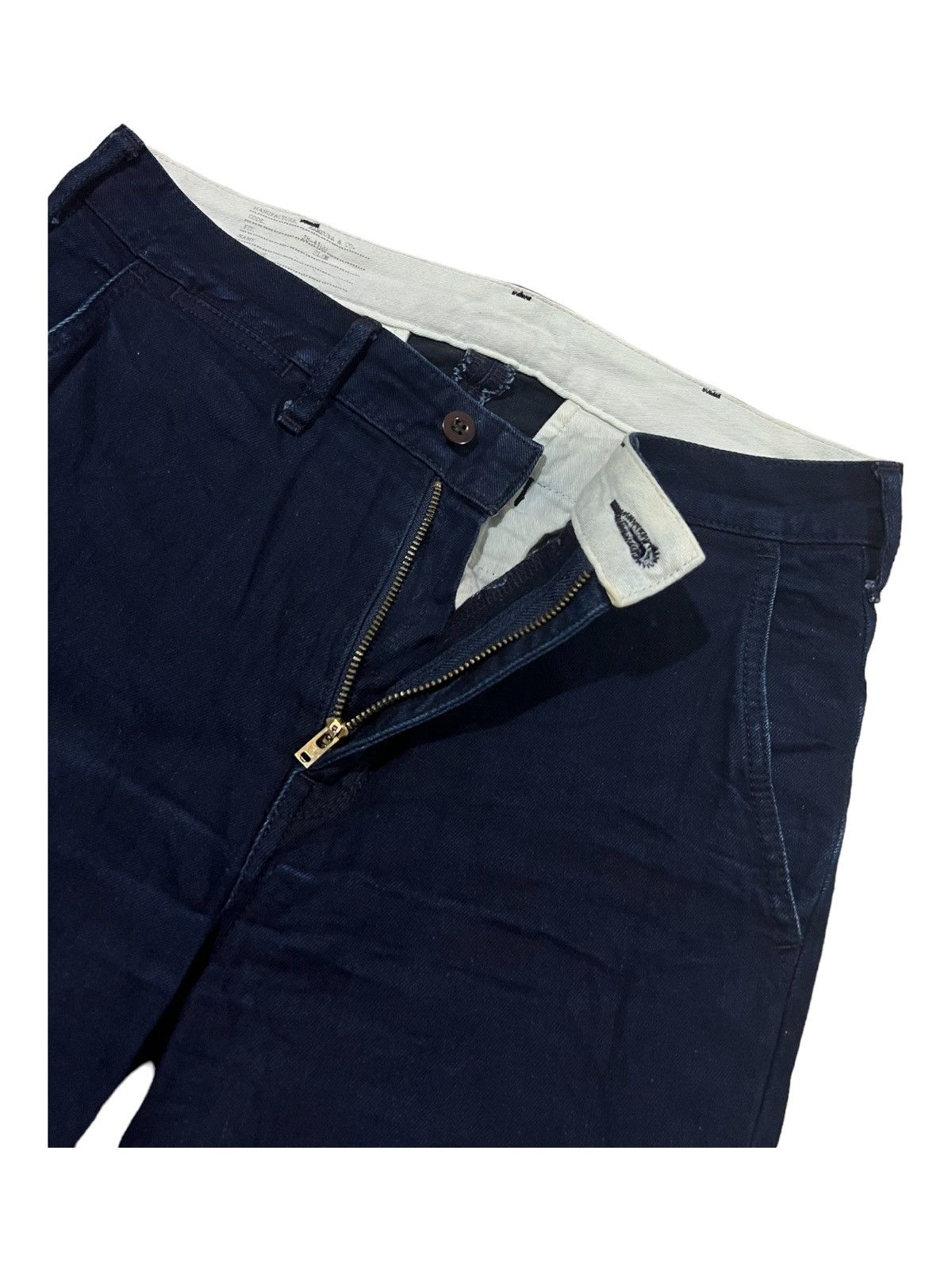 Indigo × Japan Blue Jeans × Momotaro Jeans Japan Blue Jeans 10oz Indigo Dyed Slim Trousers Denim Pants Size US 30 / EU 46 - 7 Thumbnail
