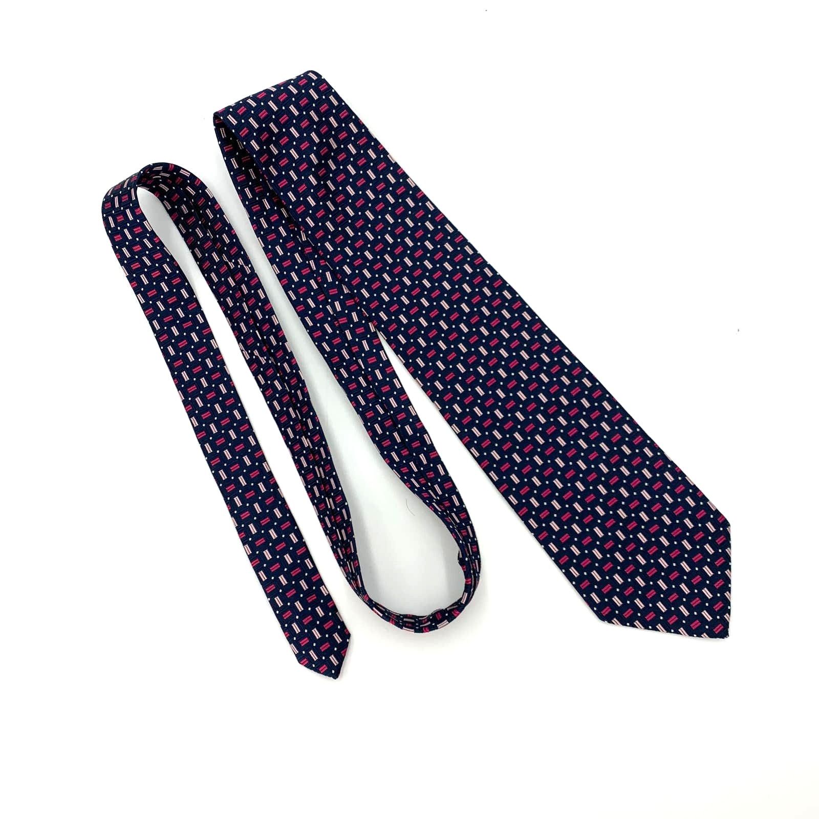 Brooks Brothers Brooks Brothers Silk Tie Dots Geometric Weave Size ONE SIZE - 8 Thumbnail