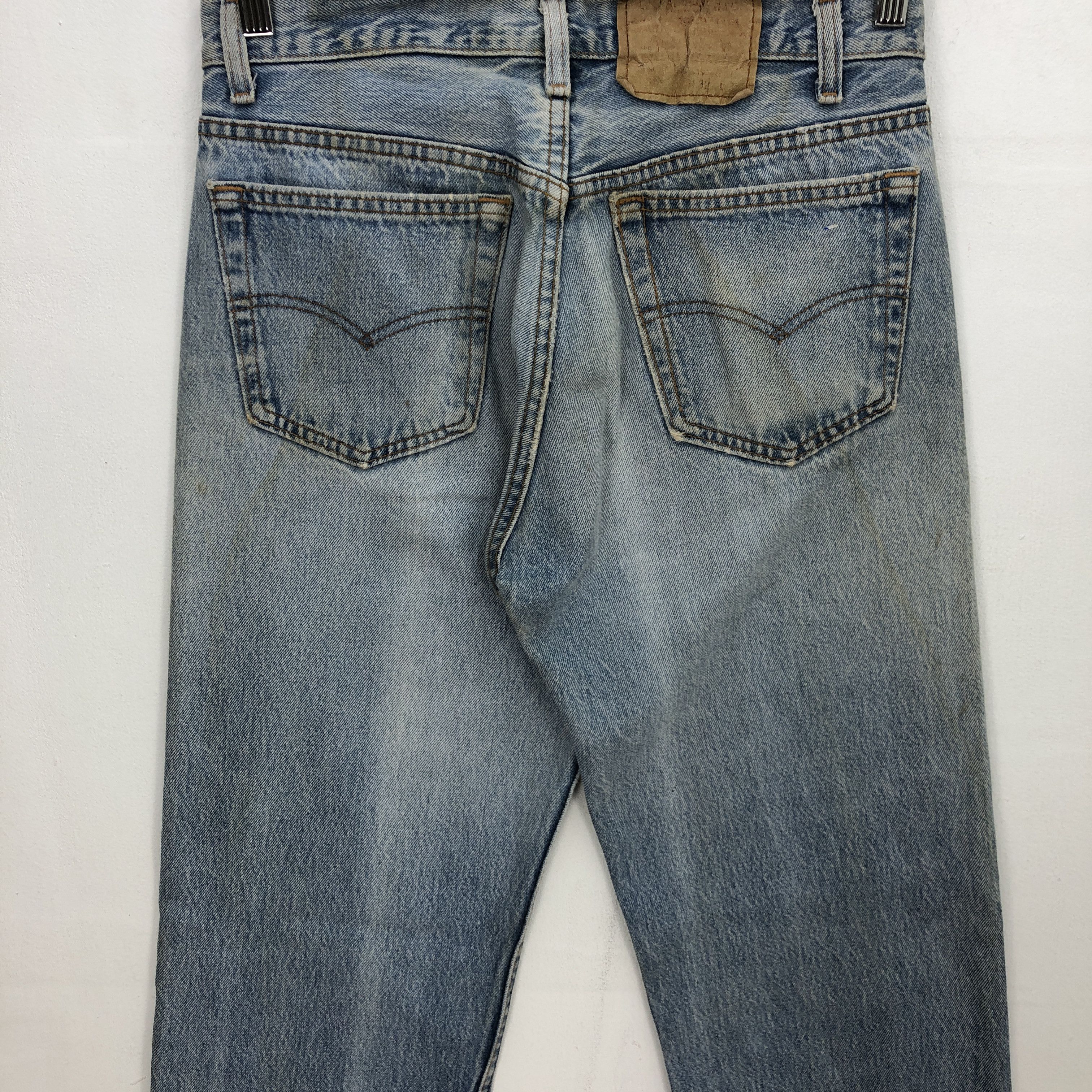 Levi's × Vintage Vintage Levi's 501 Sun Faded Jeans Light Wash Denim Size US 30 / EU 46 - 4 Thumbnail