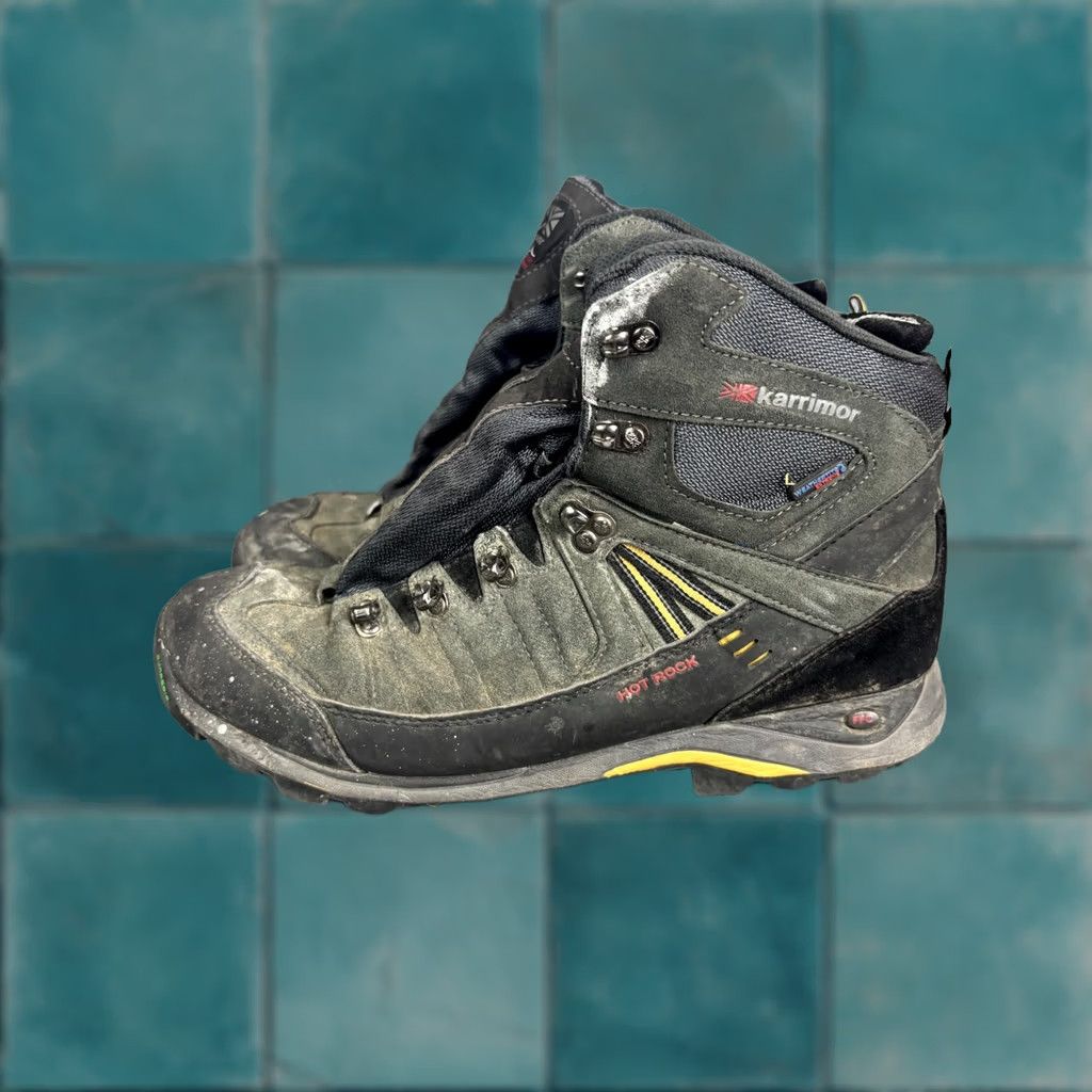 Karrimor Karrimor Hot Rock Mid III Weathertite XTR Boots Mens 12 Black Suede Waterproof Hiking Mid-Height Ankle Lace Up Size US 12 / EU 45 - 1 Thumbnail