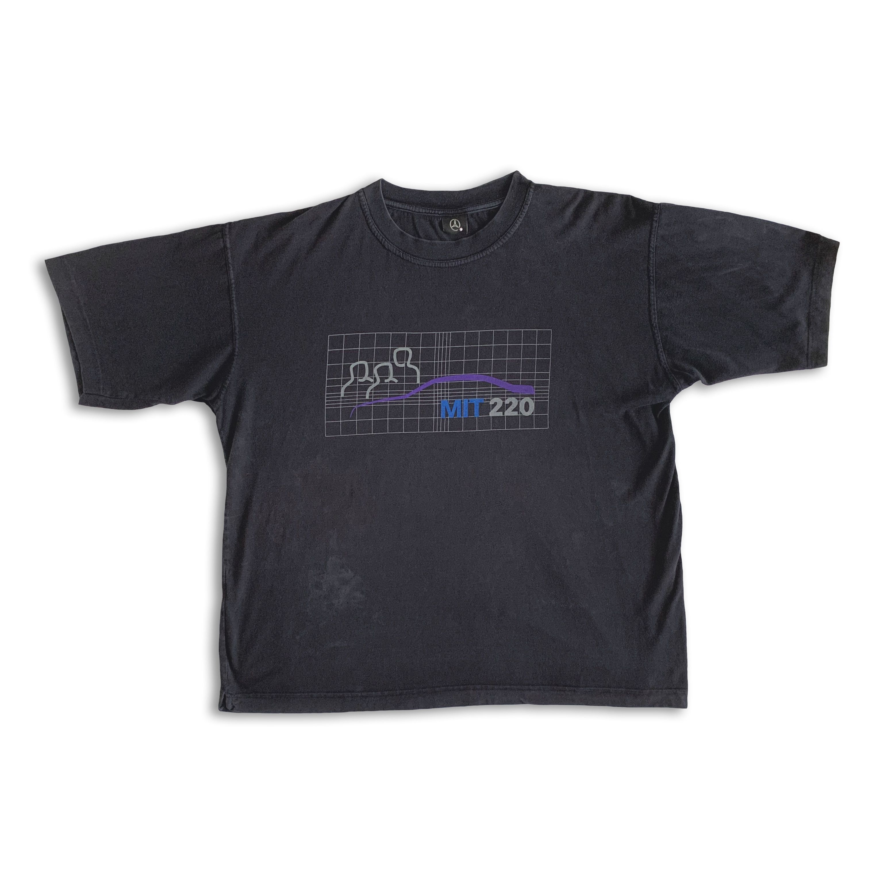 Mercedes-Benz Vintage 90s MERCEDES BENZ MIT 220 T shirt Tee Faded Official Size US XL / EU 56 / 4 - 2 Thumbnail