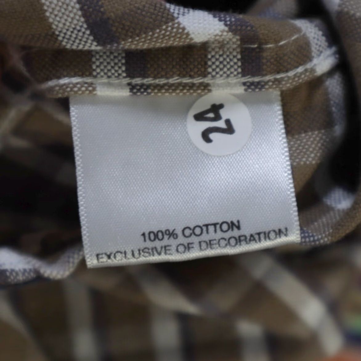 Cremieux Daniel Cremieux Shirt Tall Man Oxford Button Down Cotton Gingham Brown 2XT Mens Size US XXL / EU 58 / 5 - 8 Thumbnail