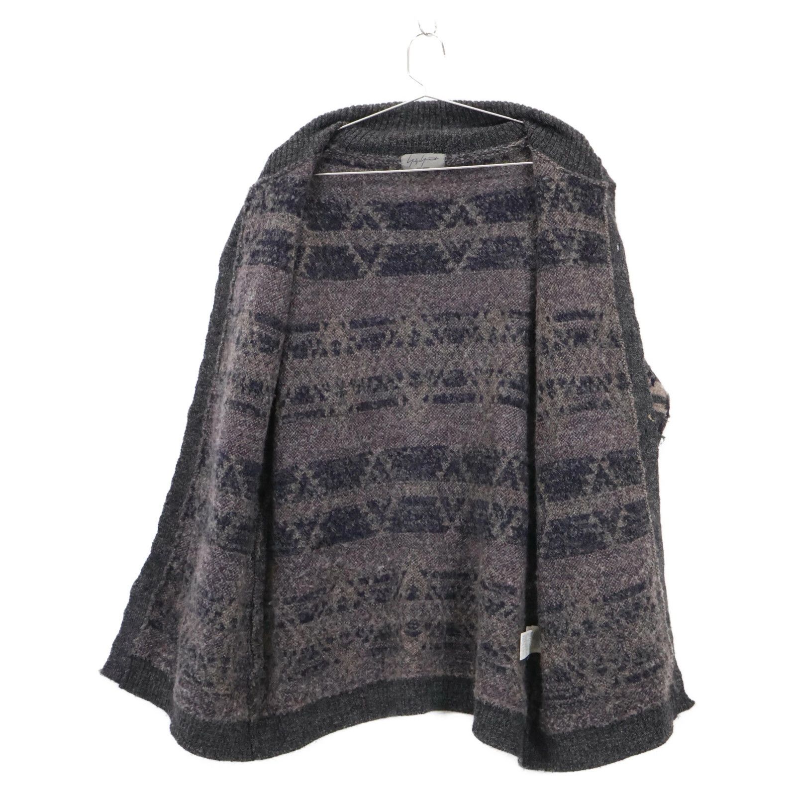 Yohji Yamamoto Yohji Yamamoto POUR HOMME all-over print USED knit cardigan Size US L / EU 52-54 / 3 - 2 Thumbnail