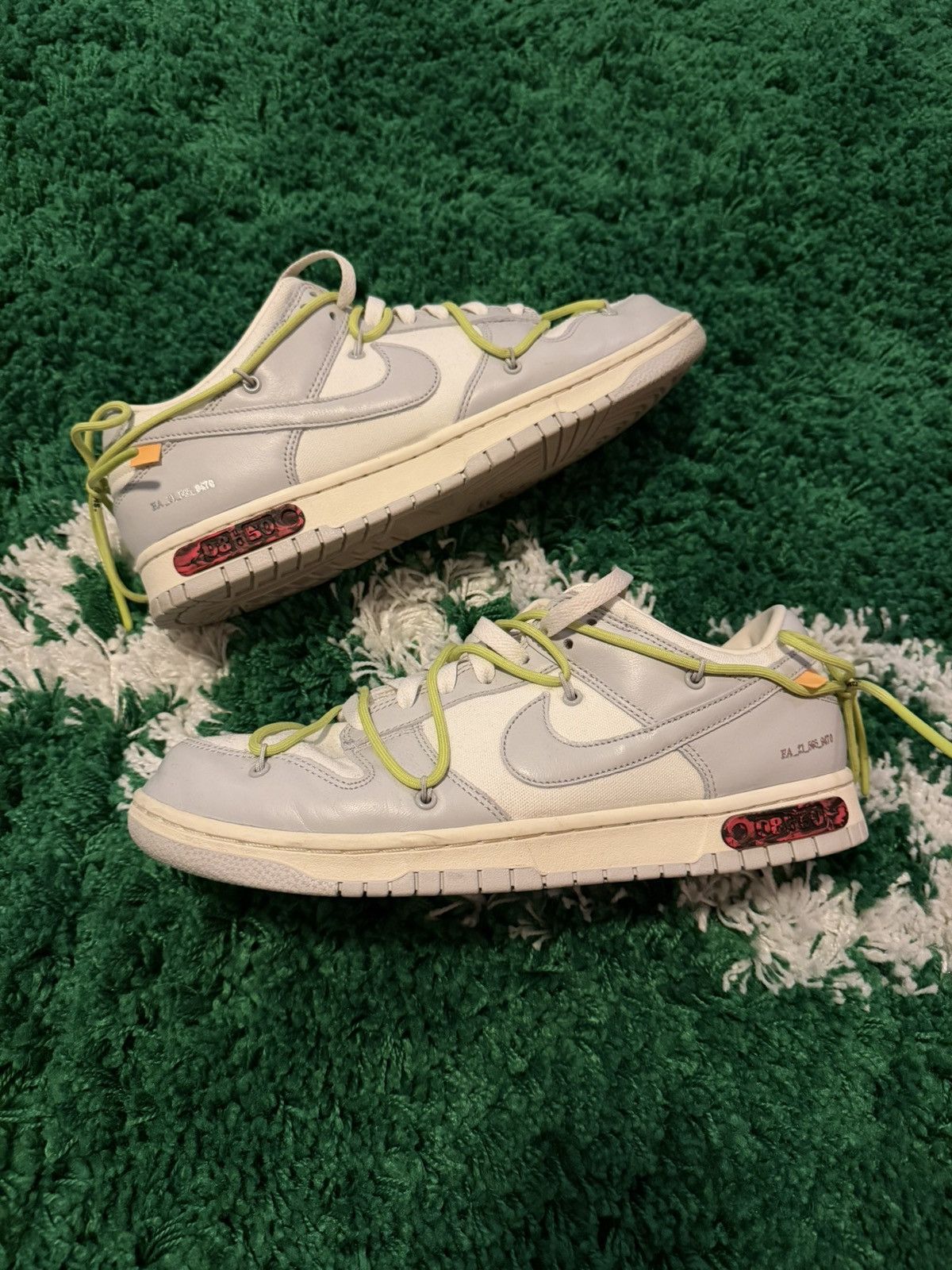 Nike × Off-White Nike x Off White Dunk Low Lot 08 Sz. 11 Size US 11 / EU 44 - 2 Thumbnail