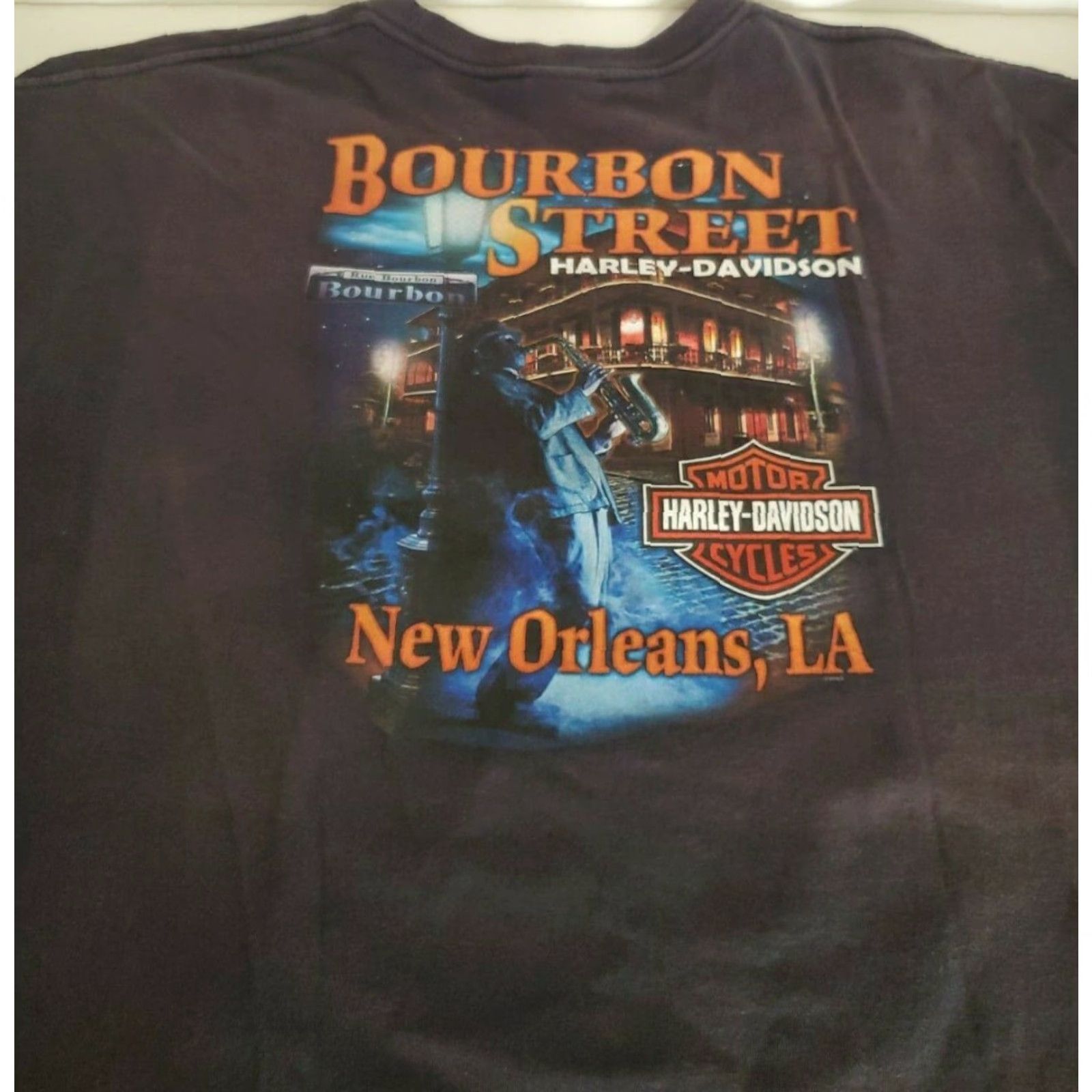 Harley Davidson Harley-Davidson T-Shirt Logo Bourbon Street New Orleans 3XL Black Mens Shirt United States Vintage? No. Size US XXL / EU 58 / 5 - 2 Thumbnail