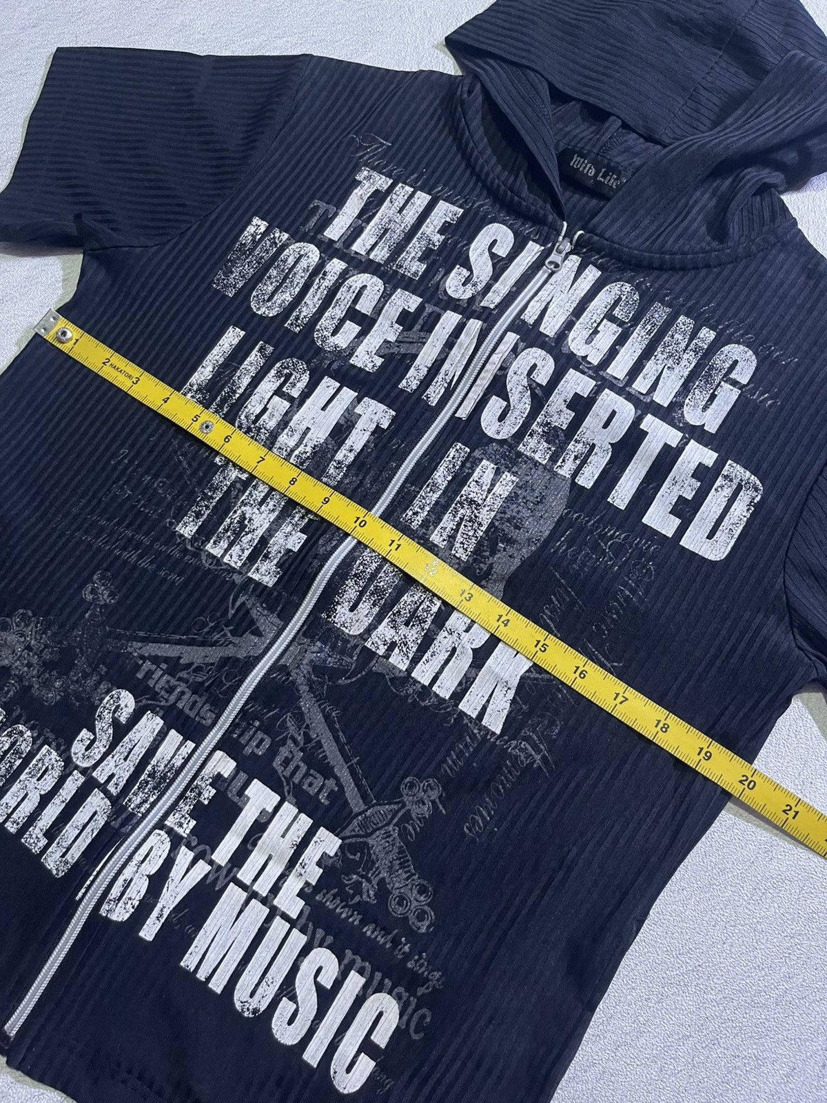 Hysteric Glamour Y2K MILD LIFE short tshirt full ziper motif ifsix LGB style Size US M / EU 48-50 / 2 - 9 Thumbnail