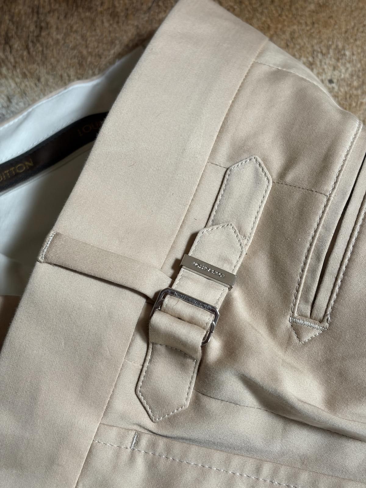 Louis Vuitton Louis Vuitton Tailored Cotton Trousers – Beige Size US 34 / EU 50 - 10 Thumbnail