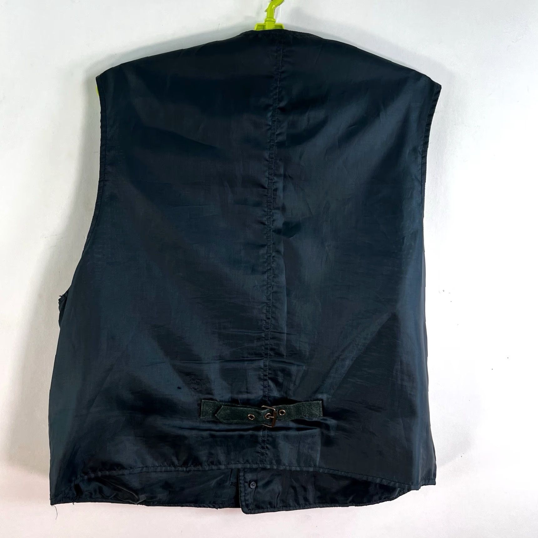 Vintage VINTAGE New Terrain Leather Vest Men L Green Biker Style Casual Warm 90s Size US L / EU 52-54 / 3 - 6 Thumbnail