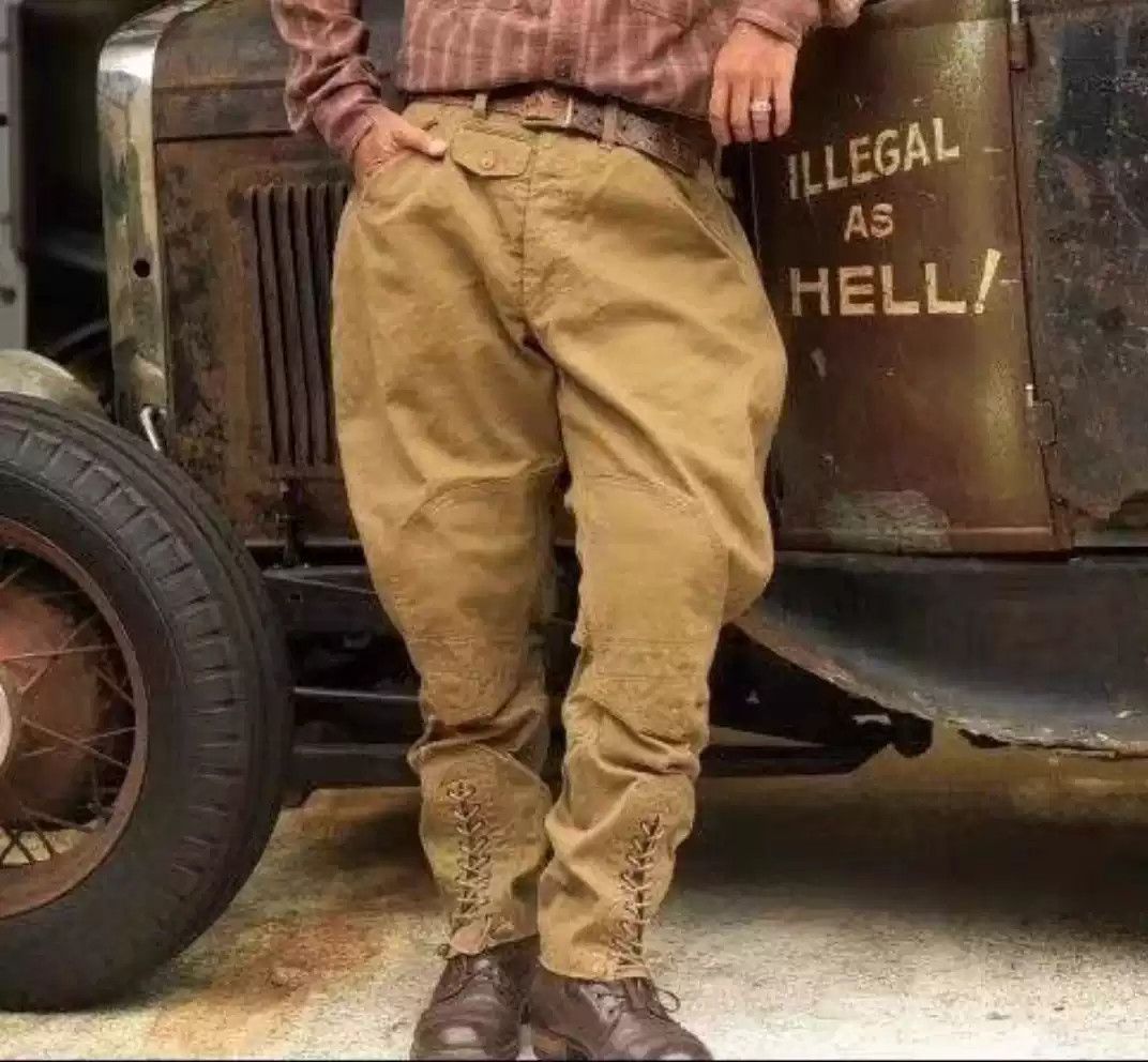 Freewheelers front open breeches denim breeches 2016 out of print