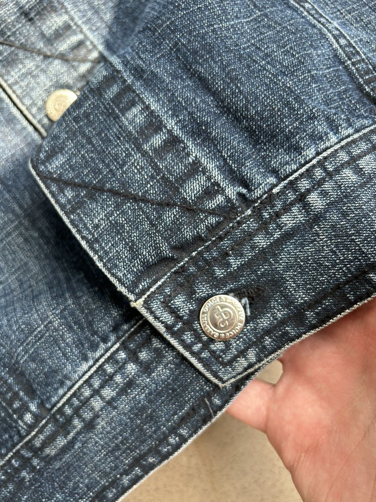 Dolce & Gabbana × Vintage Denim Jacket Dolce&Gabbana Vintage Size US L / EU 52-54 / 3 - 3 Thumbnail