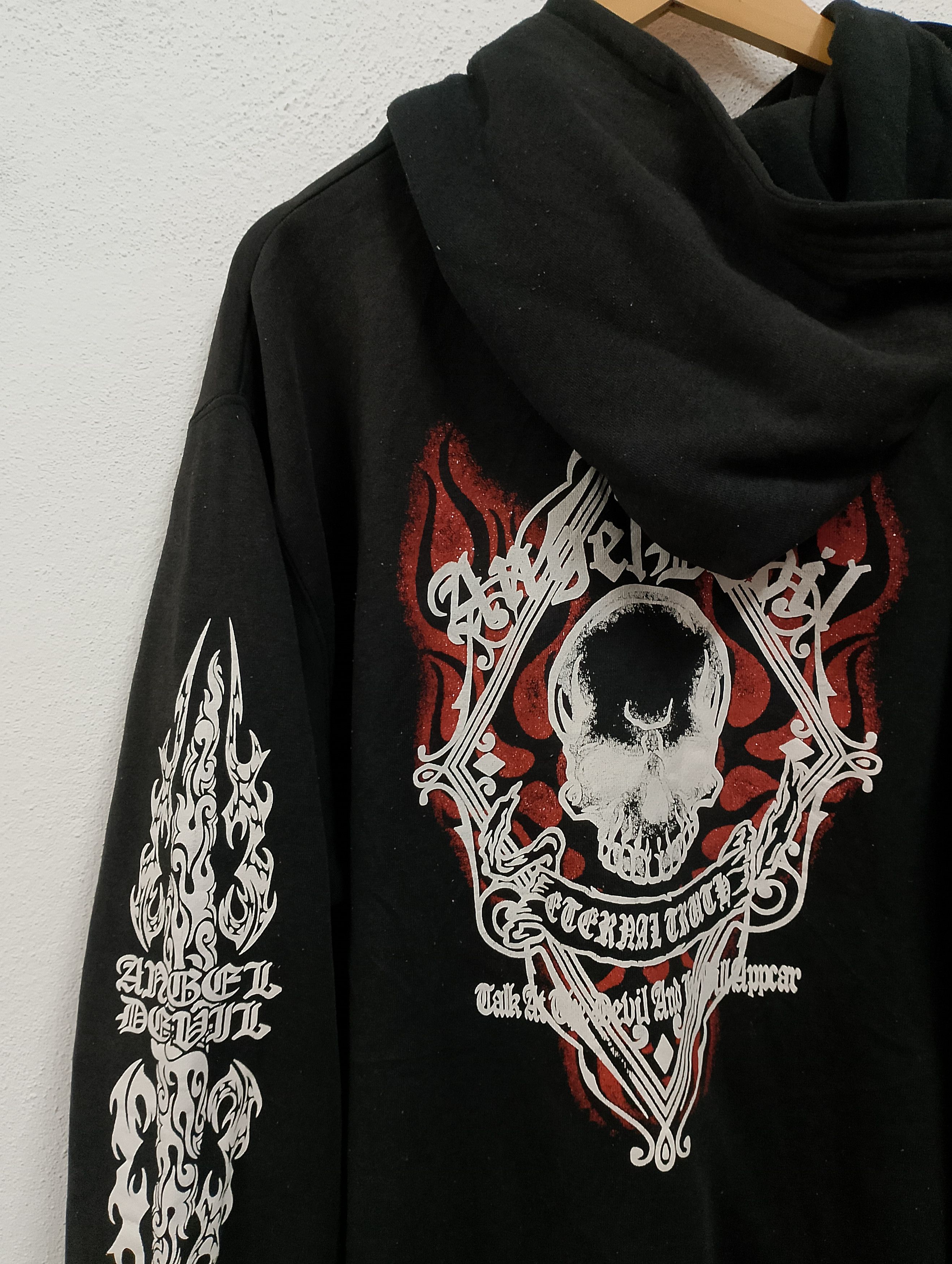 Japanese Brand Vintage Angel Devil Graphic Hoodie Size US XL / EU 56 / 4 - 5 Thumbnail
