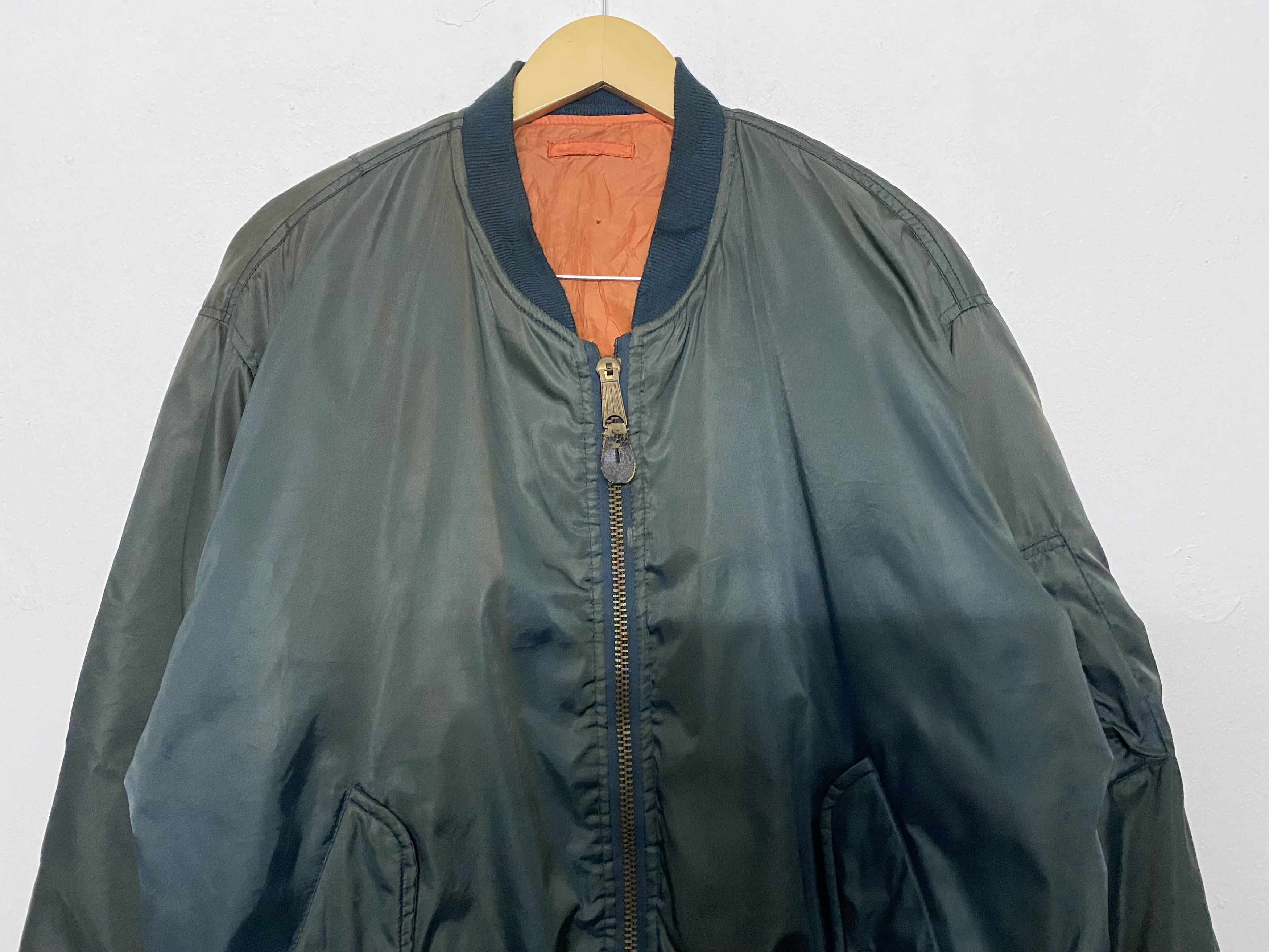 Vintage Vintage Military Bomber Jacket MA-1 Flyer’s LL Olive Green Size US L / EU 52-54 / 3 - 4 Thumbnail