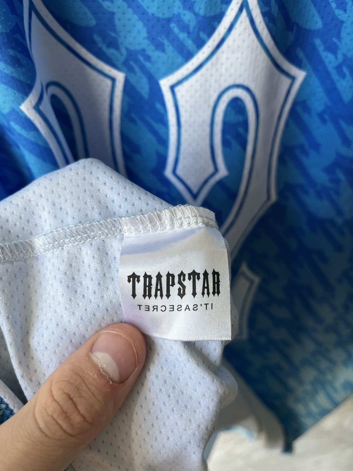 Trapstar London Trapstar Blue Monogram Jersey Italian Collaboration DrillY2K Size US XL / EU 56 / 4 - 8 Thumbnail