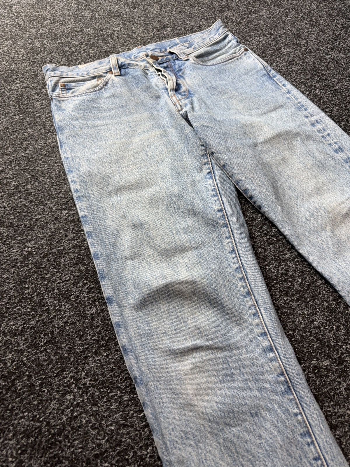 Han Kjobenhavn Han Kjobenhavn Selvedge Jeans Dirty Distressed Light Wash Size US 29 - 5 Thumbnail