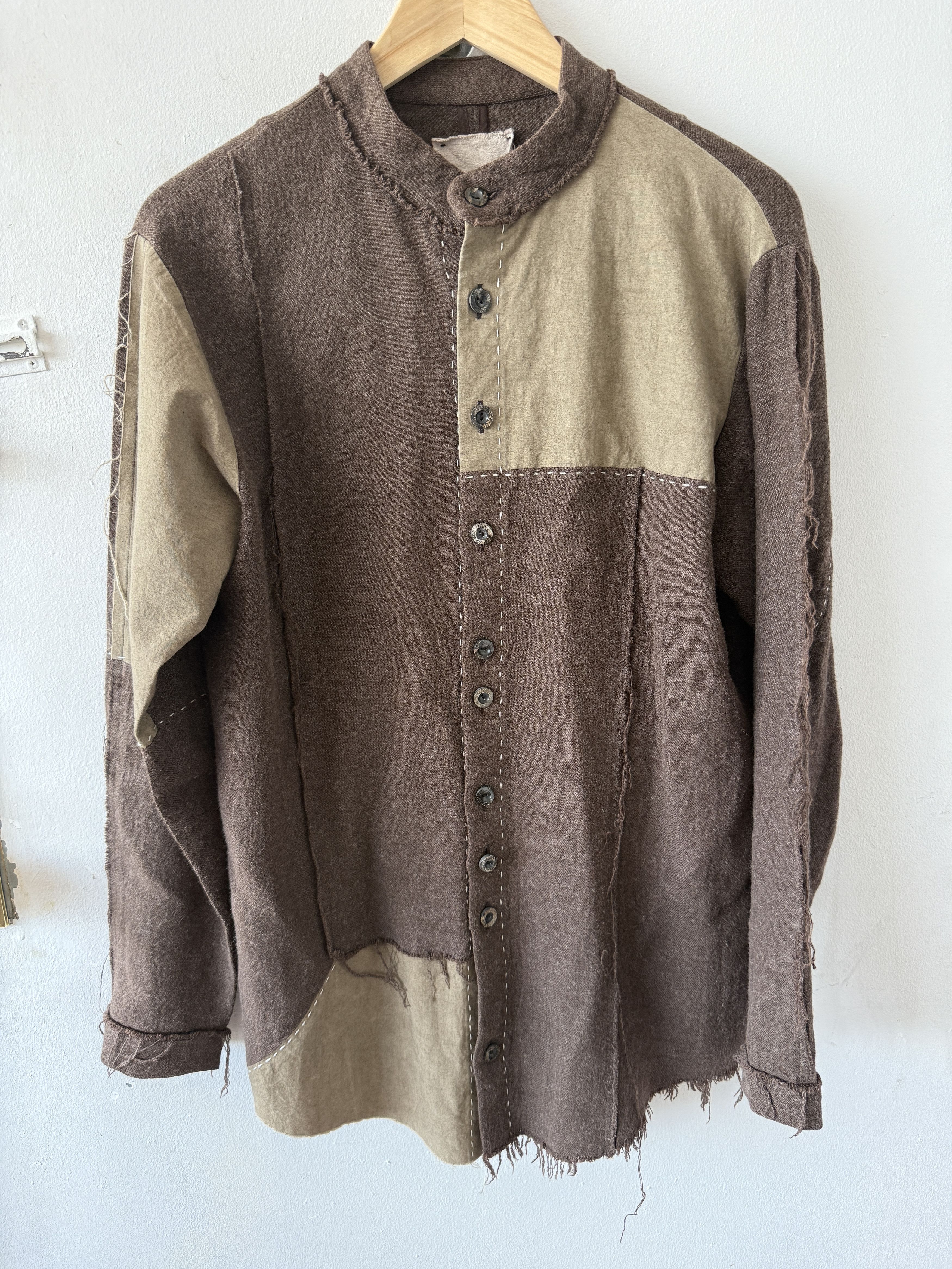Patchwork Linen / Wool Shirt SH02/02