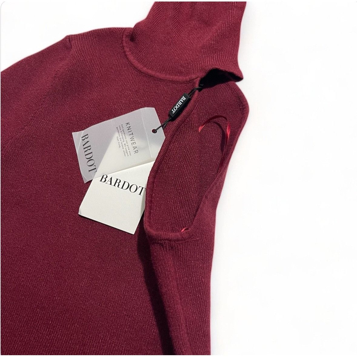 Other Bardot One-Shoulder Knit Turtleneck, Size XS, New Size XS / US 0-2 / IT 36-38 - 7 Thumbnail