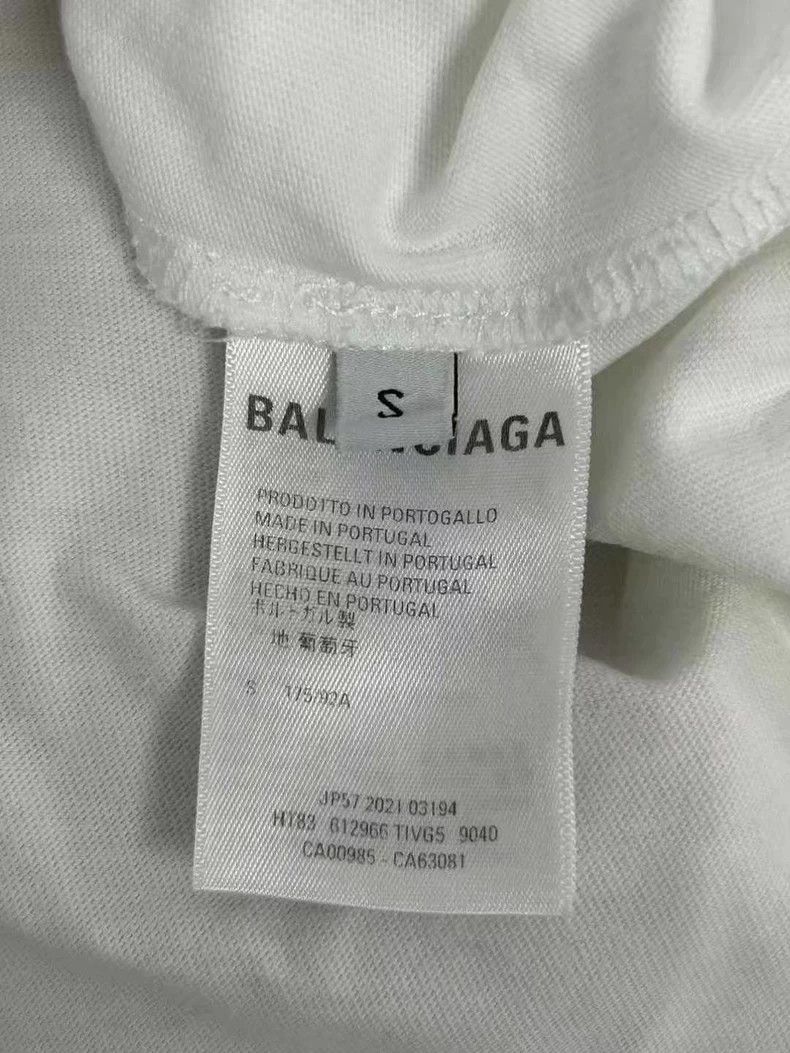Balenciaga Balenciaga Embroidered logo front and back short sleeve be Size US S / EU 44-46 / 1 - 4 Thumbnail