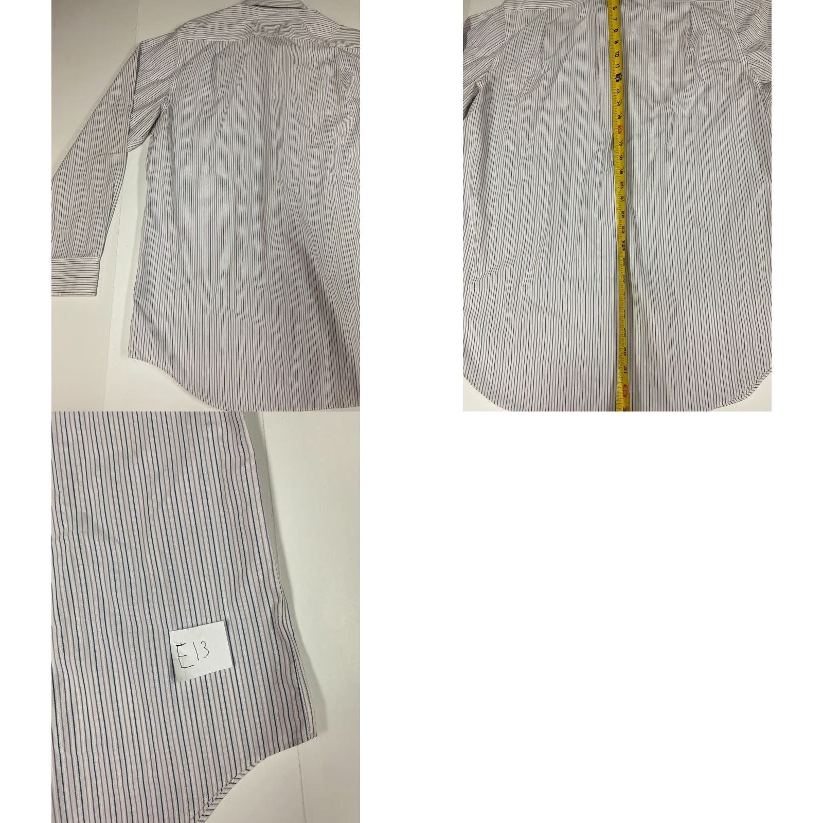 Croft & Barrow Croft & Barrow Mens Shirt 16 Striped Classic Fit No Iron Button Down Shirt Size US L / EU 52-54 / 3 - 8 Thumbnail