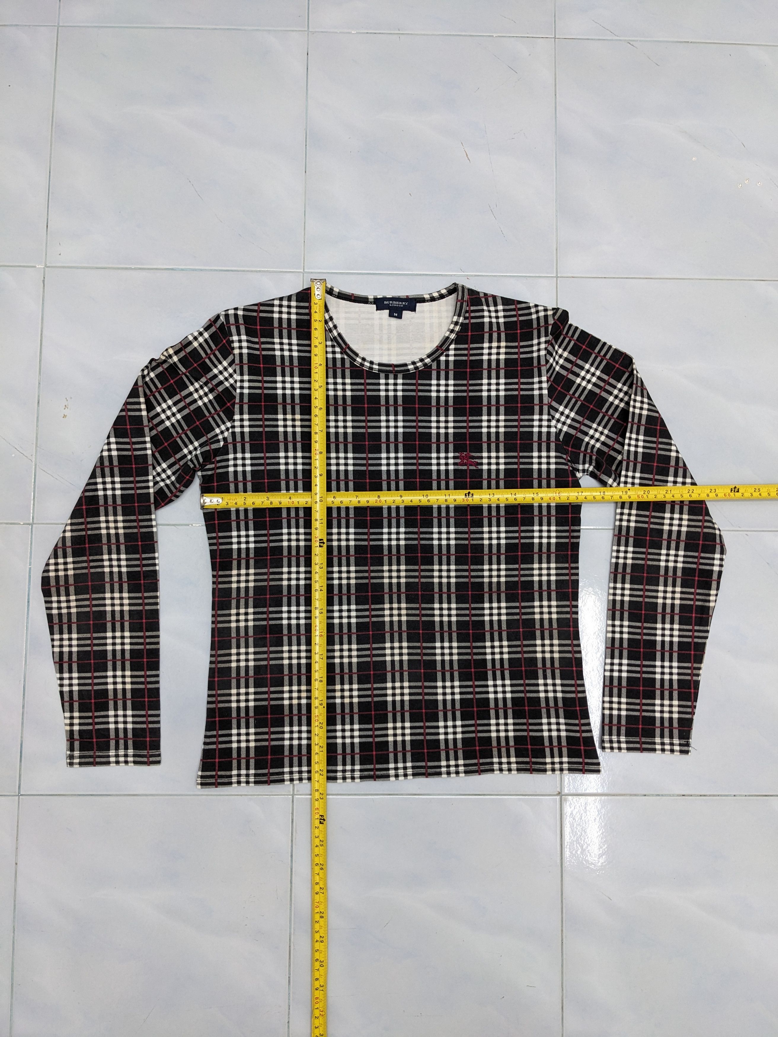 Burberry × Vintage VINTAGE BURBERRY NOVA CHECK LONG SLEEVE TSHIRT Size M / US 6-8 / IT 42-44 - 5 Thumbnail
