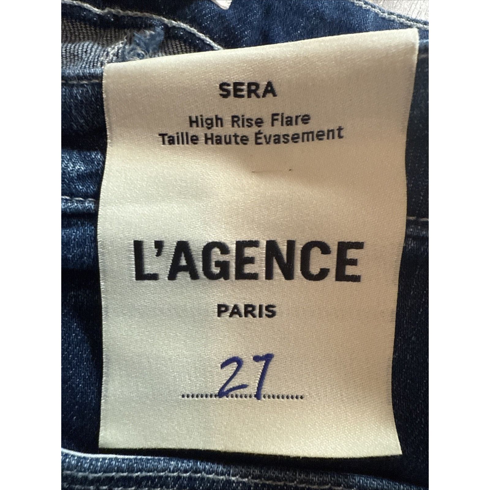 L'AGENCE L’Agence Sera High Rise Flare Jeans Women 27 Beacon Zip Fly Size 27" / US 4 / IT 40 - 8 Thumbnail