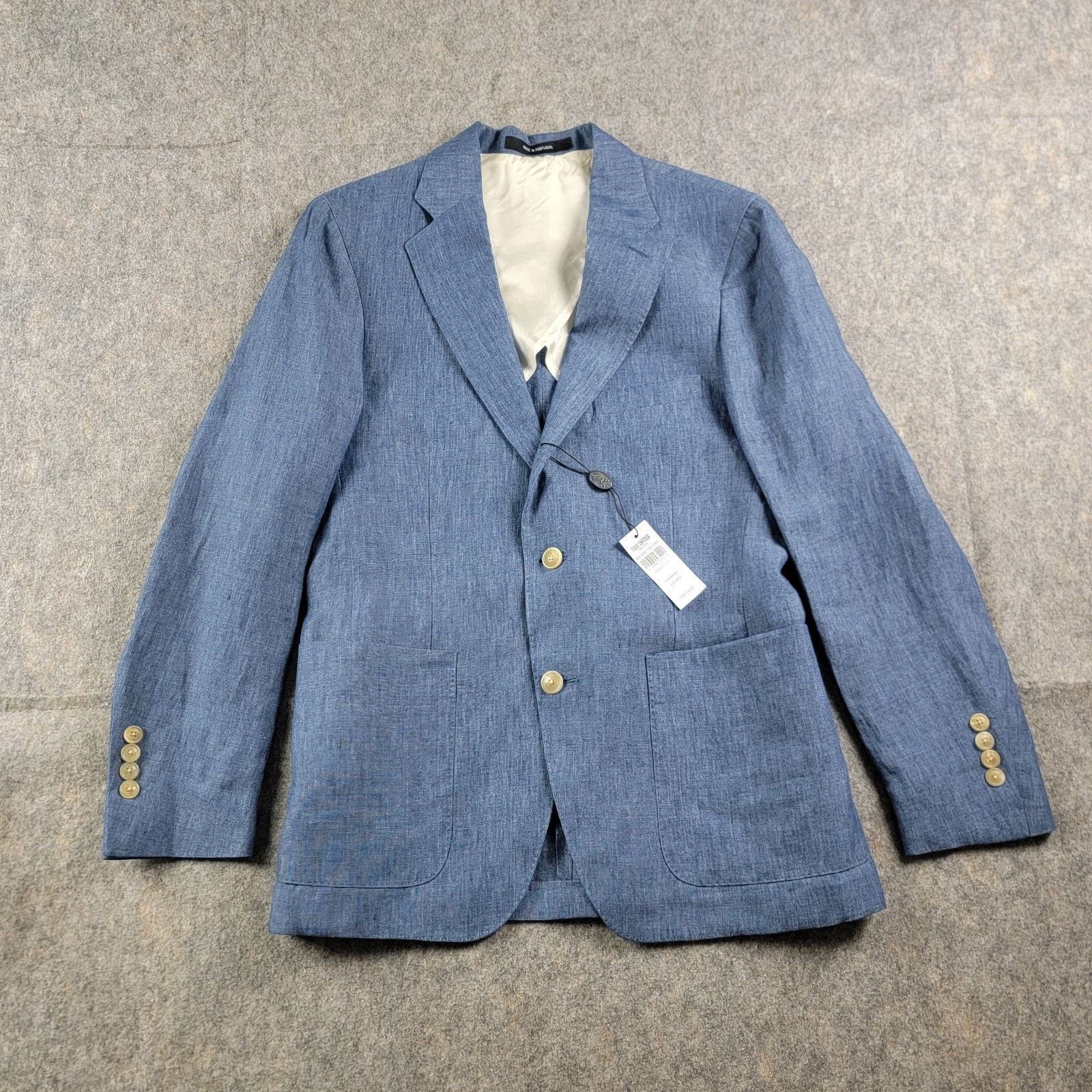 Todd Snyder Todd Snyder Madison Italian Linen Suit Jacket Chambray NWT Size 36S - 2 Thumbnail