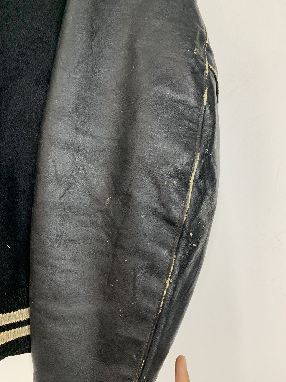 Delong Vintage GOLDEN BEAR Wool Leather Varsity Jacket Size US M / EU 48-50 / 2 - 6 Thumbnail