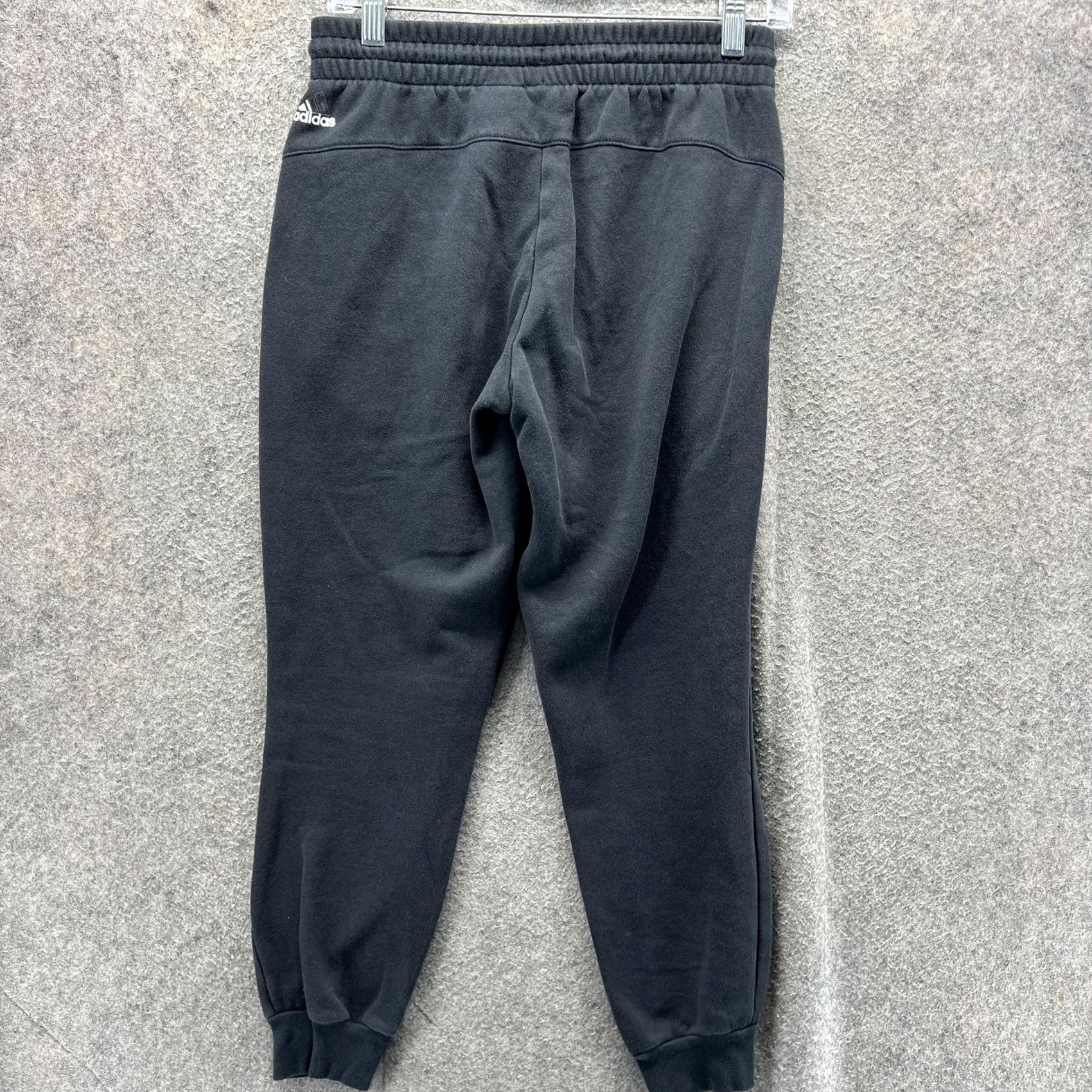 Adidas Adidas Pants Womens XS Black Fleece Joggers Sweatpants Elastic Waist Cuffed Size 26" / US 2 / IT 38 - 2 Thumbnail