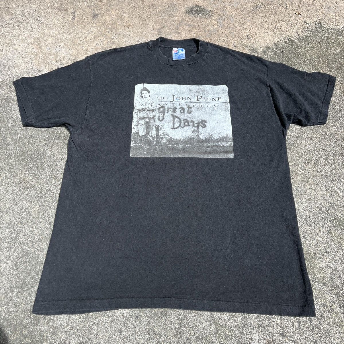 Band Tees × Vintage Vintage 90s John Prine Promo Tee XL Progressive Country folk Size US XL / EU 56 / 4 - 2 Thumbnail