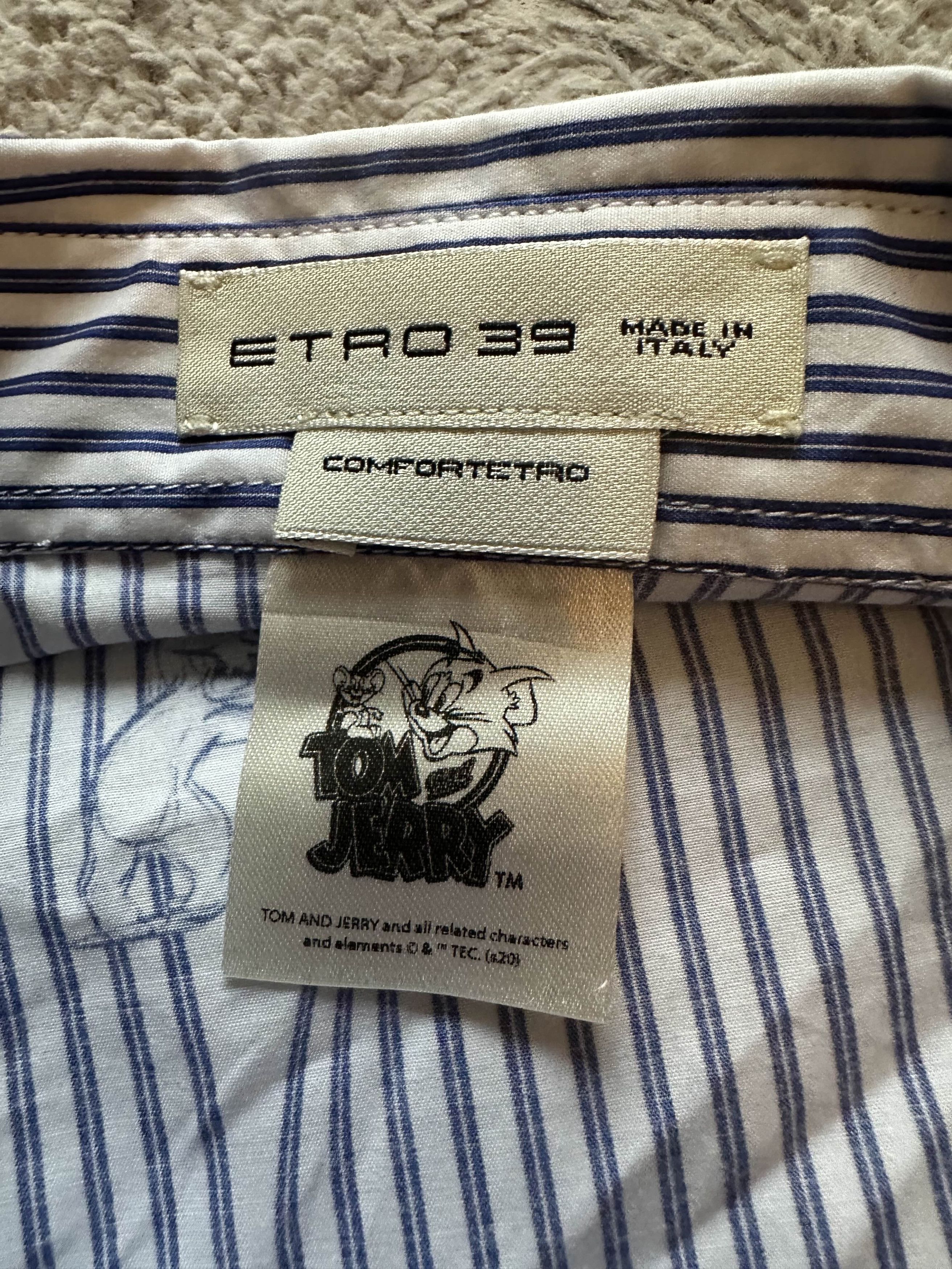 Designer × Etro ETRO x Tom & Jerry Button-Up Shirt Luxury Size US M / EU 48-50 / 2 - 2 Thumbnail
