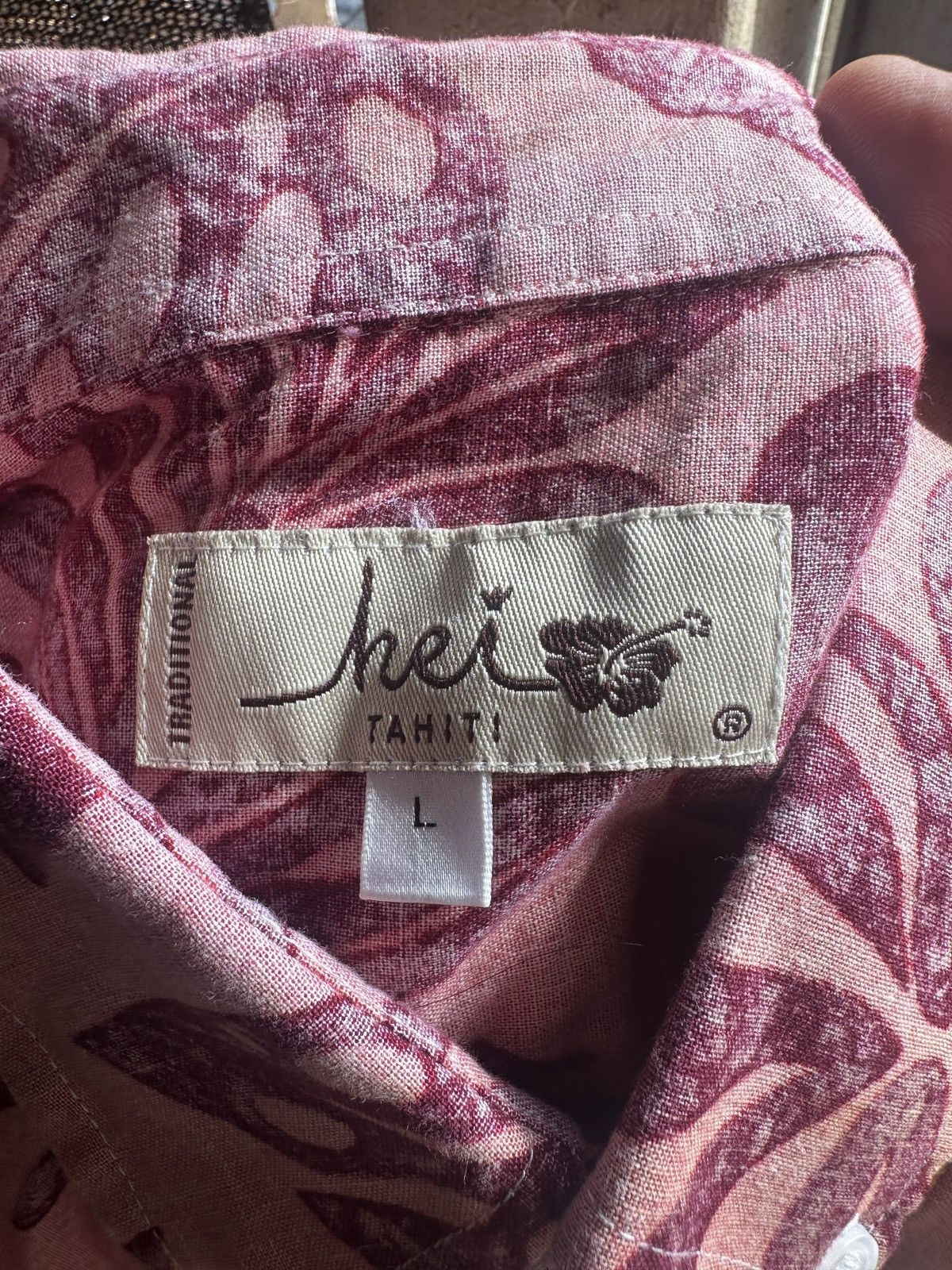 Other PreOwned Hei Tahiti Shirt Red Hawaiian Floral Men's L Size US L / EU 52-54 / 3 - 4 Thumbnail