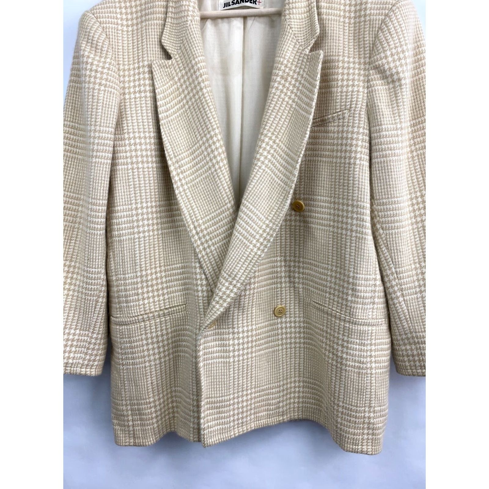 Jil Sander VINTAGE Jil Sander Blazer Womens Plus 40 Beige Angora Made in Italy Retro Y2K Rare Blazer size 40 Beige Womens Size S / US 4 / IT 40 - 4 Thumbnail