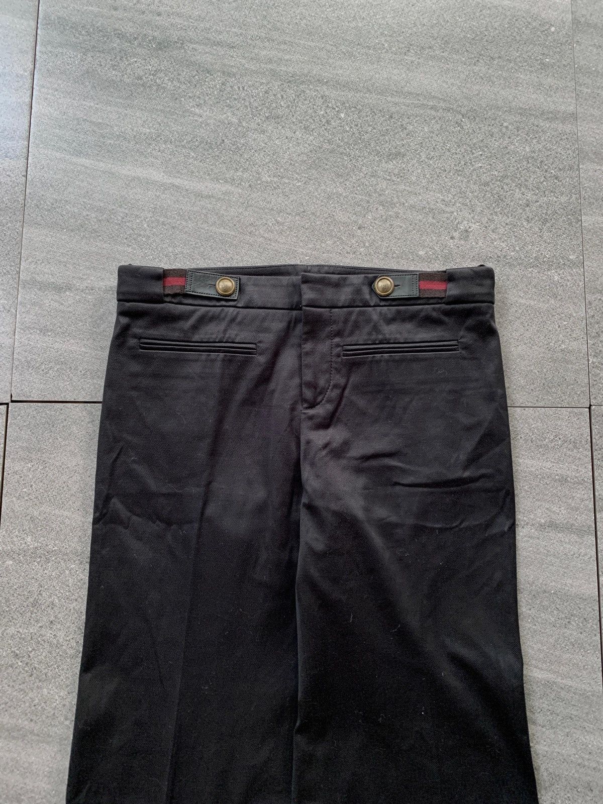 Gucci FREE TAX! Flared Belted Trousers By Gianni Frida Size US 31 - 2 Thumbnail