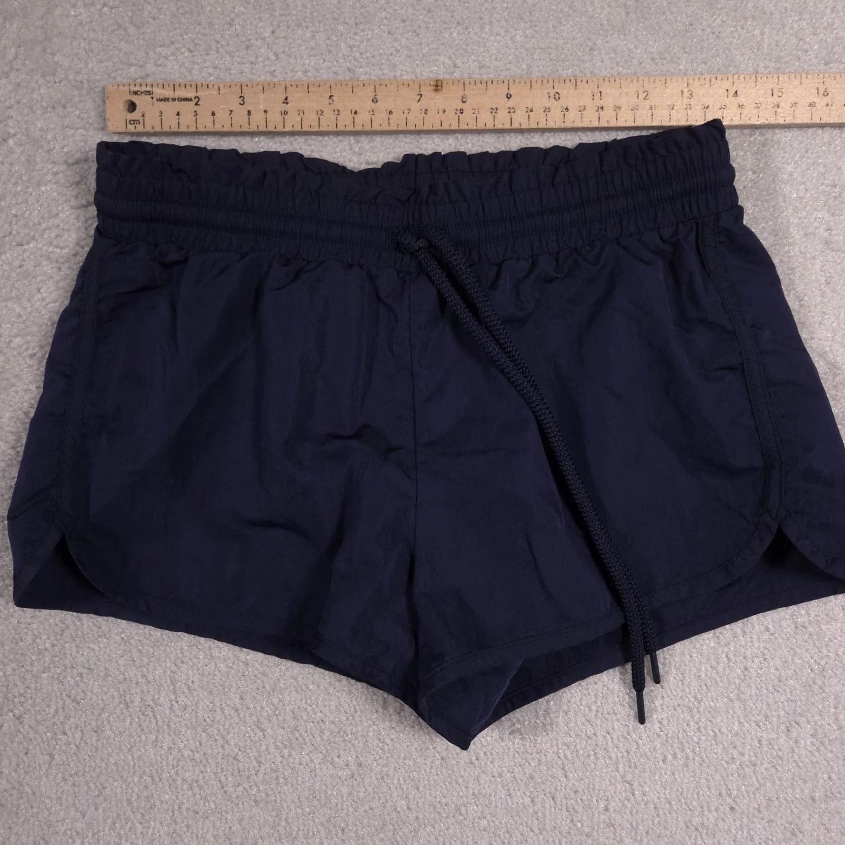 Vintage Aerie Shorts Womens Small Navy Blue Elastic Waist Running Athletic Gym Casual Size 28" / US 6 / IT 42 - 5 Thumbnail