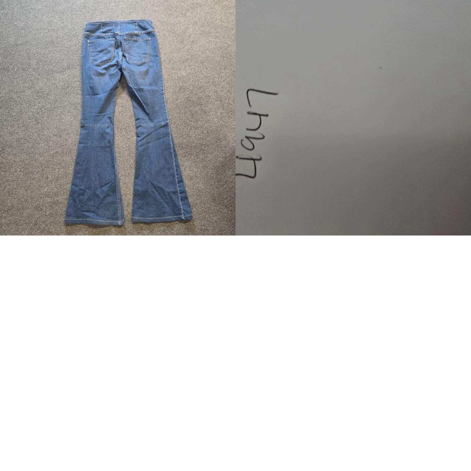 Free People Free People Jeans Womens 27 Blue Flare Bell Button Stretch Pull On Capsule Bodice? Size 27" / US 4 / IT 40 - 8 Thumbnail