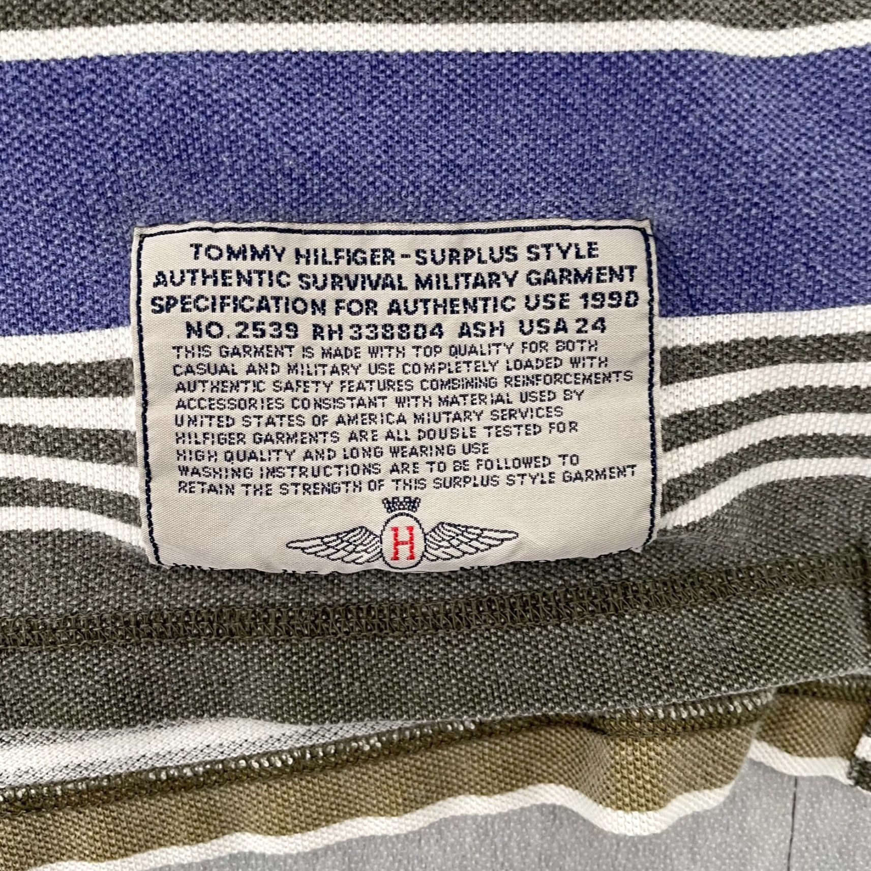 Tommy Hilfiger VINTAGE Tommy Hilfiger Polo Shirt Adult XL Military 90s Camouflage Logo Outdoor Casual Size US XL / EU 56 / 4 - 4 Thumbnail