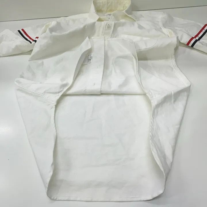 Thom Browne Thom Browne Classic Long Sleeve White Shirt -2507 Size US S / EU 44-46 / 1 - 2 Thumbnail