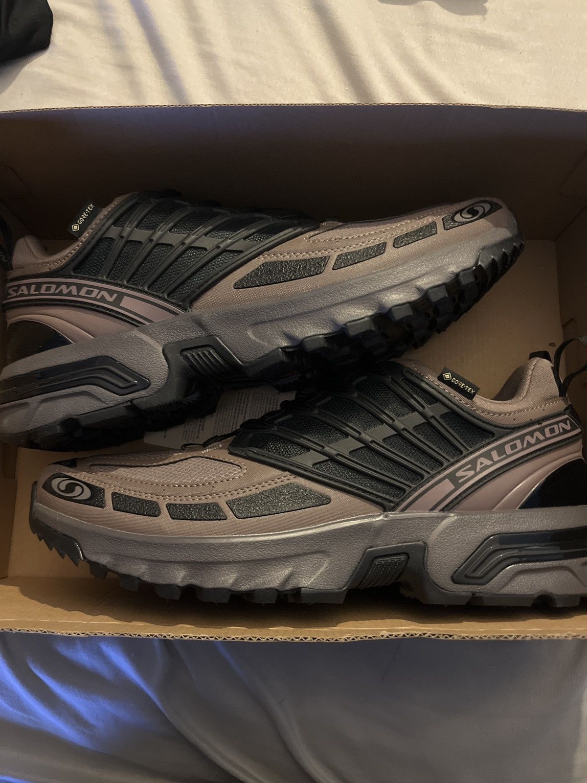 Salomon ACS Pro GTX Unisex Gore-Tex Shoes Iron Plum Size 10