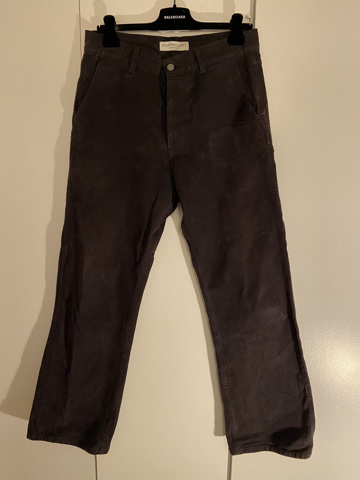 image of Staatsballett Staatsballet Black Canvas Pants, Men's (Size 31)
