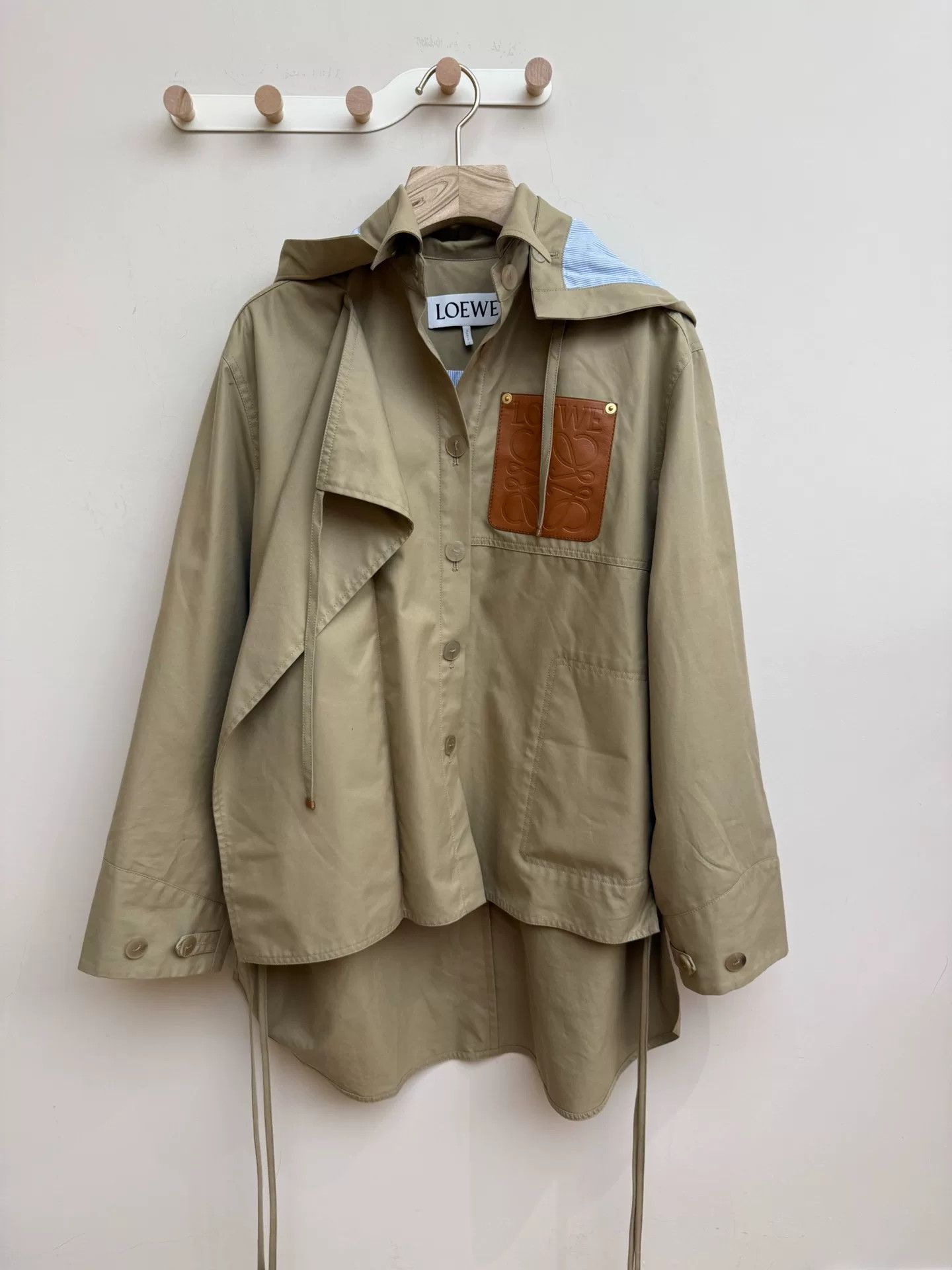 Loewe LOEWE SS21 Military Parka Coat Women Size US S / EU 44-46 / 1 - 1 Thumbnail