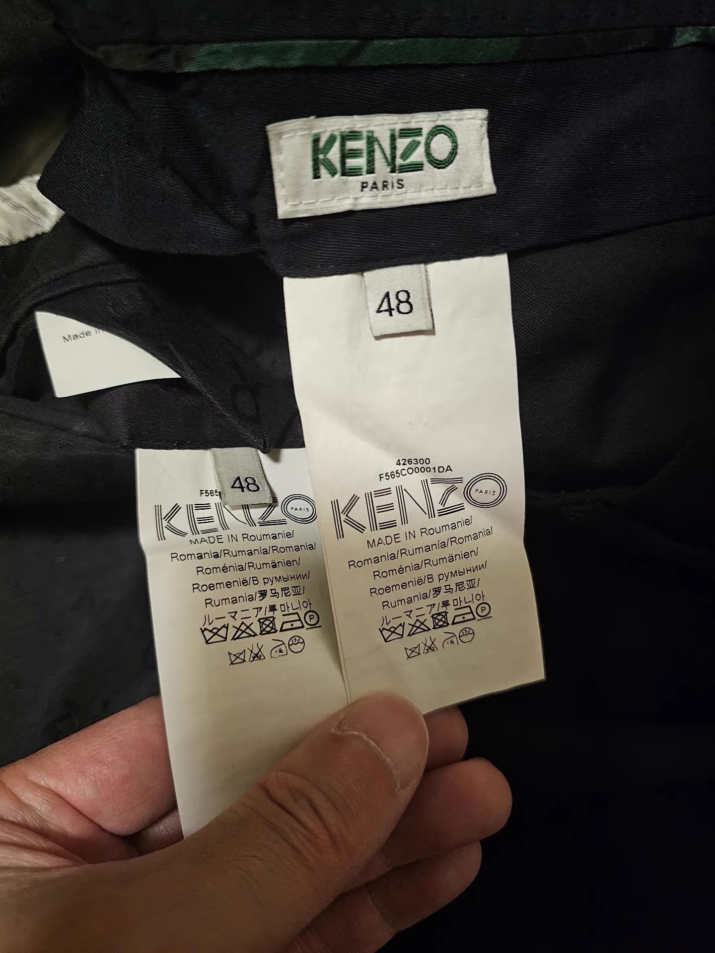 Kenzo Kenzo Men's Wool Suit Q4 Size 48R - 7 Thumbnail