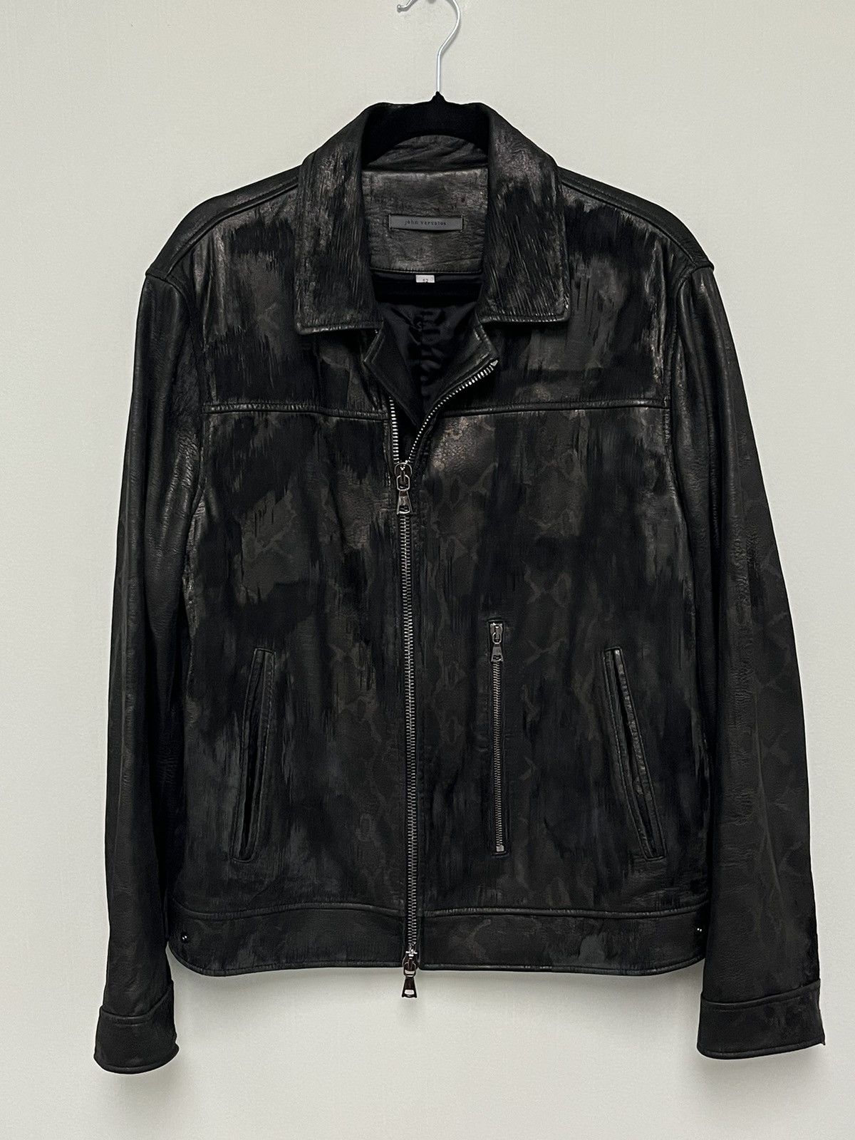 John Varvatos Sheep skin slim fit Moto jacket. 52 Size US L / EU 52-54 / 3 - 8 Thumbnail