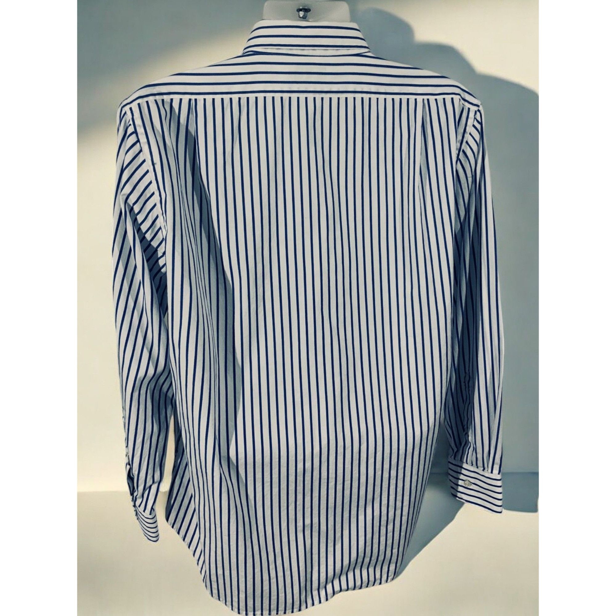 Designer Lincs DC & Co Mens Classic Striped XL Cotton Button Down Size US XL / EU 56 / 4 - 7 Thumbnail