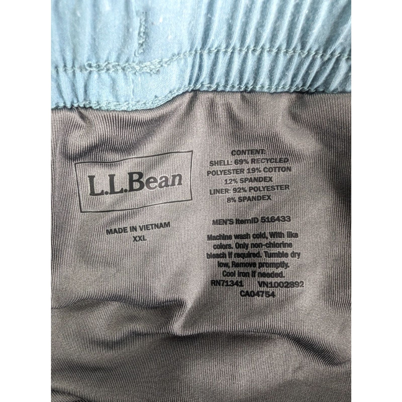 Vintage VINTAGE LL Bean Swim Shorts Mens 2XL All Adventure 7" Lined Drawstring Pockets 516433 Size US 39 - 7 Thumbnail